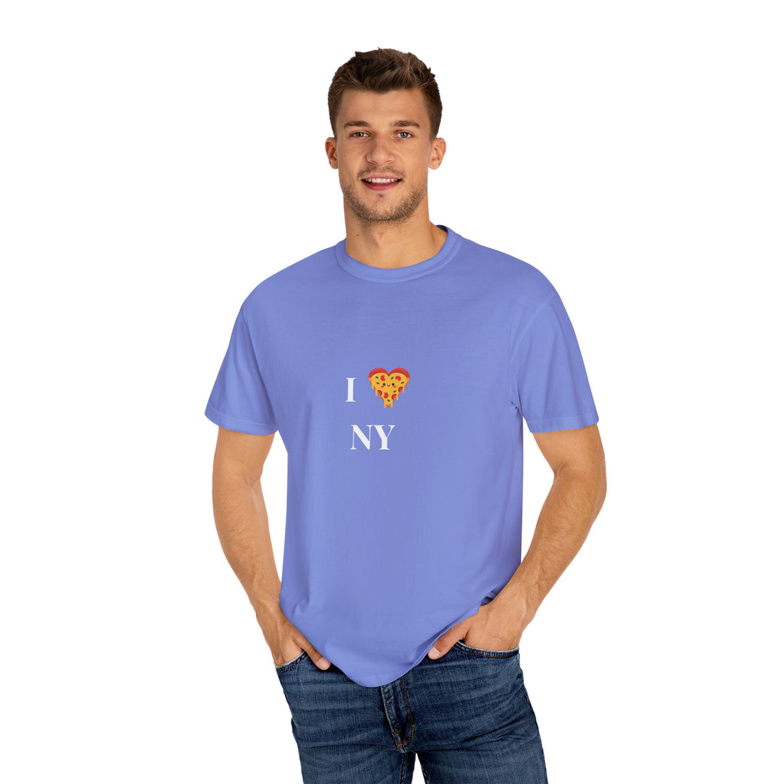 Love Pizza Unisex Garment-Dyed T-Shirt