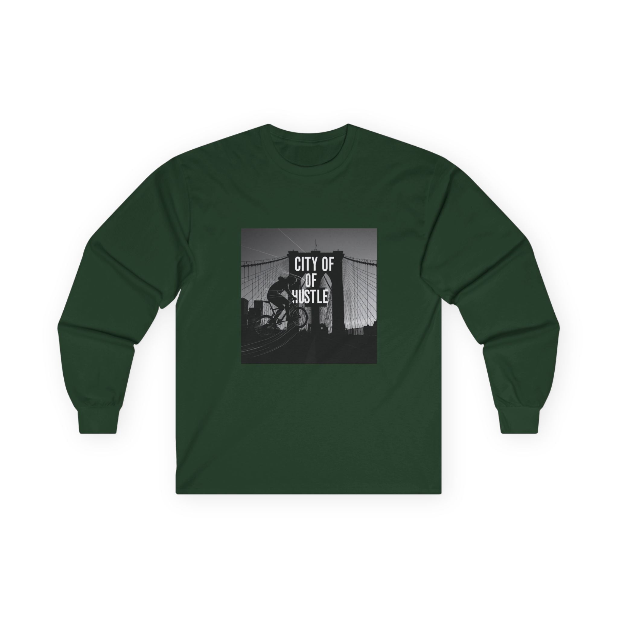 City of Hustle Long Sleeve Tee - Unisex Ultra Cotton T-Shirt for Urban Adventurers