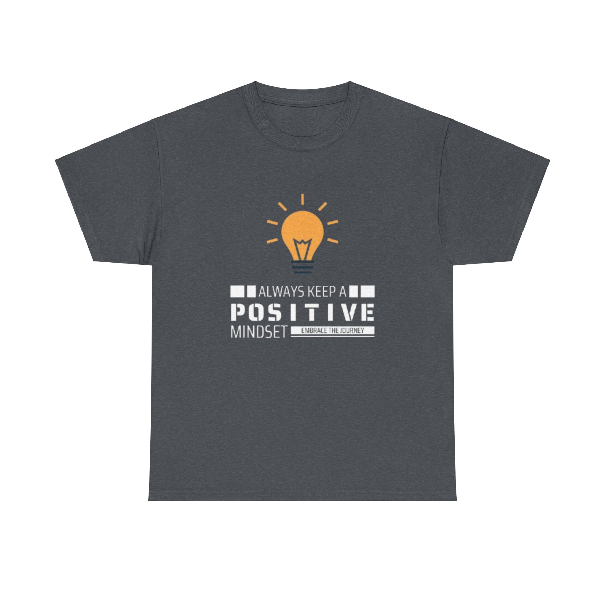 Unisex Heavy Cotton Tee - Positive Mindset Printed T-Shirt