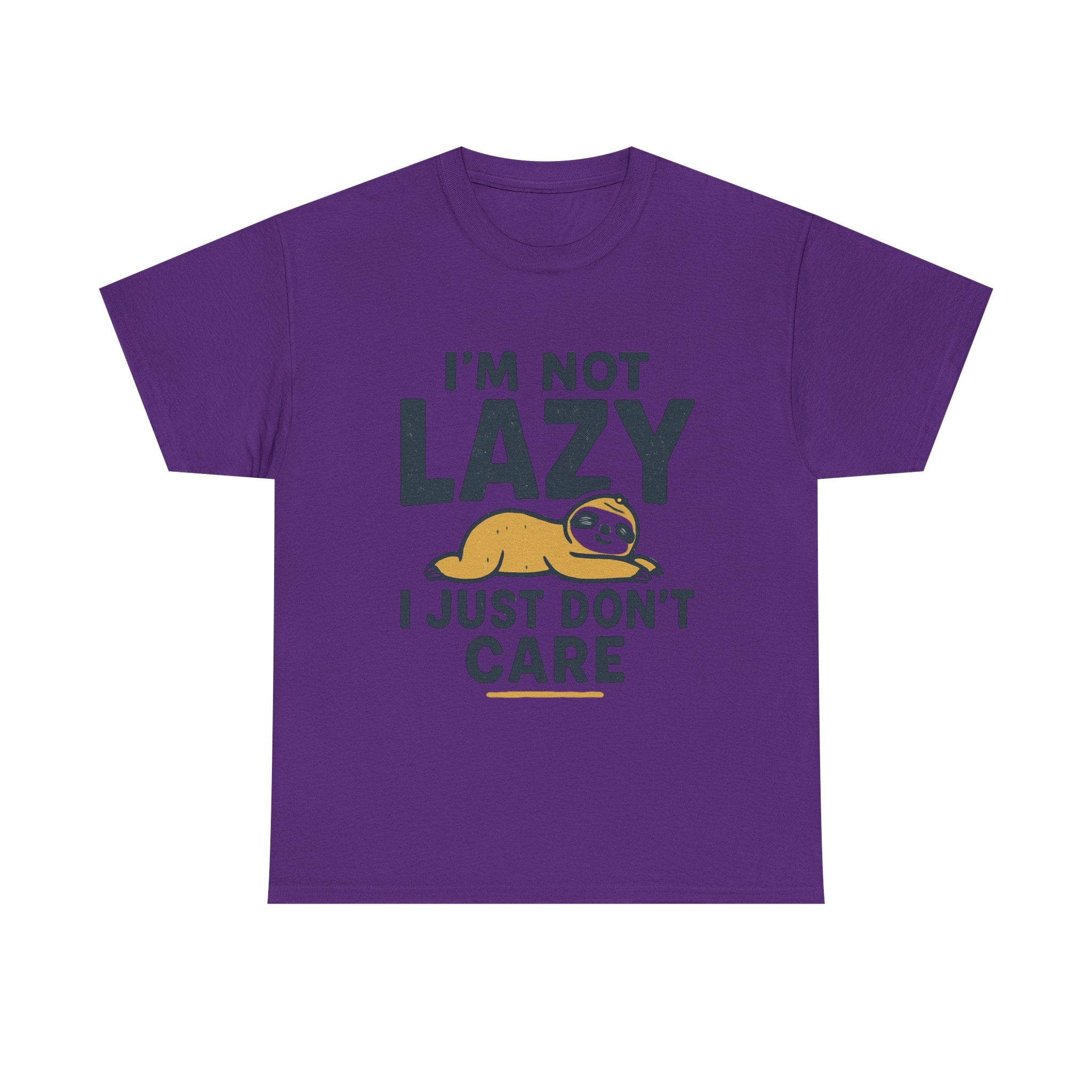 Lazy Sloth Unisex Tee, Funny Graphic T-Shirt, Perfect for Relaxation, Gifts for Friends, Cute Sloth Apparel