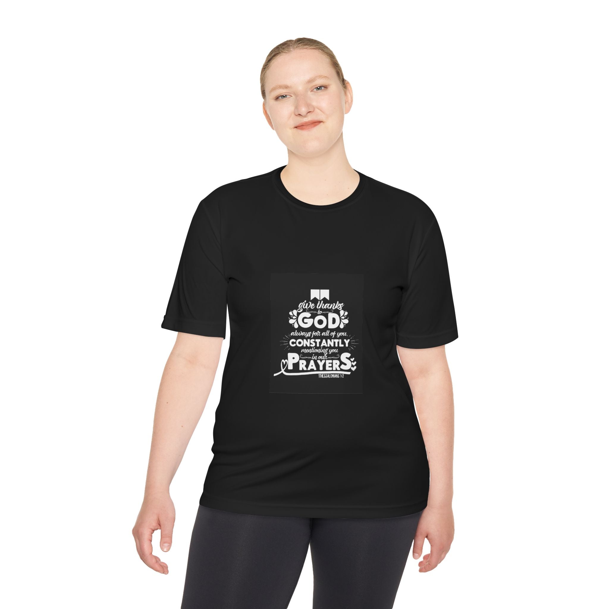 Inspirational Prayer Tee - Unisex Moisture Wicking T-Shirt, God Tees, Faith