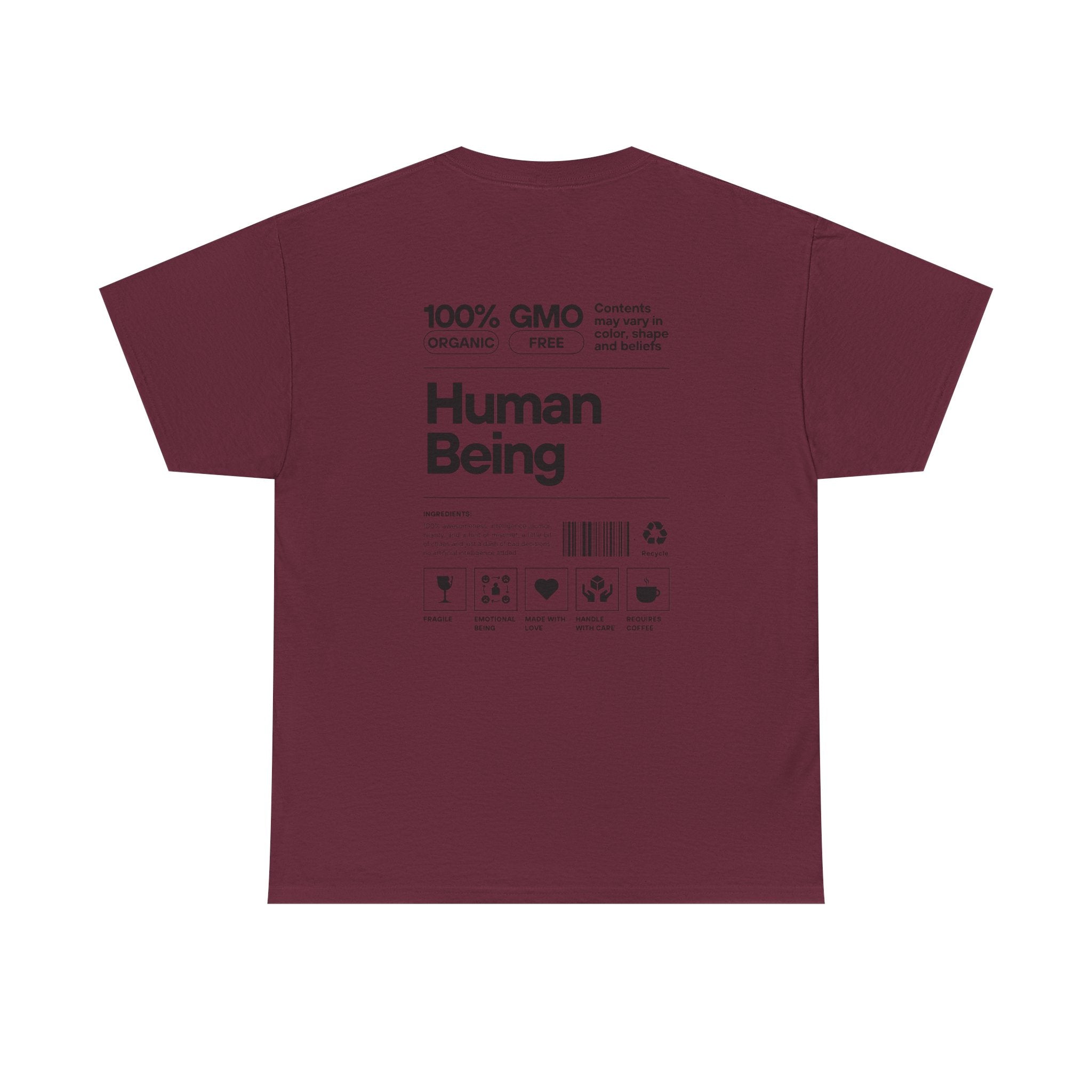 Human Being T-Shirt — 100% Organic Style Graphic Tee