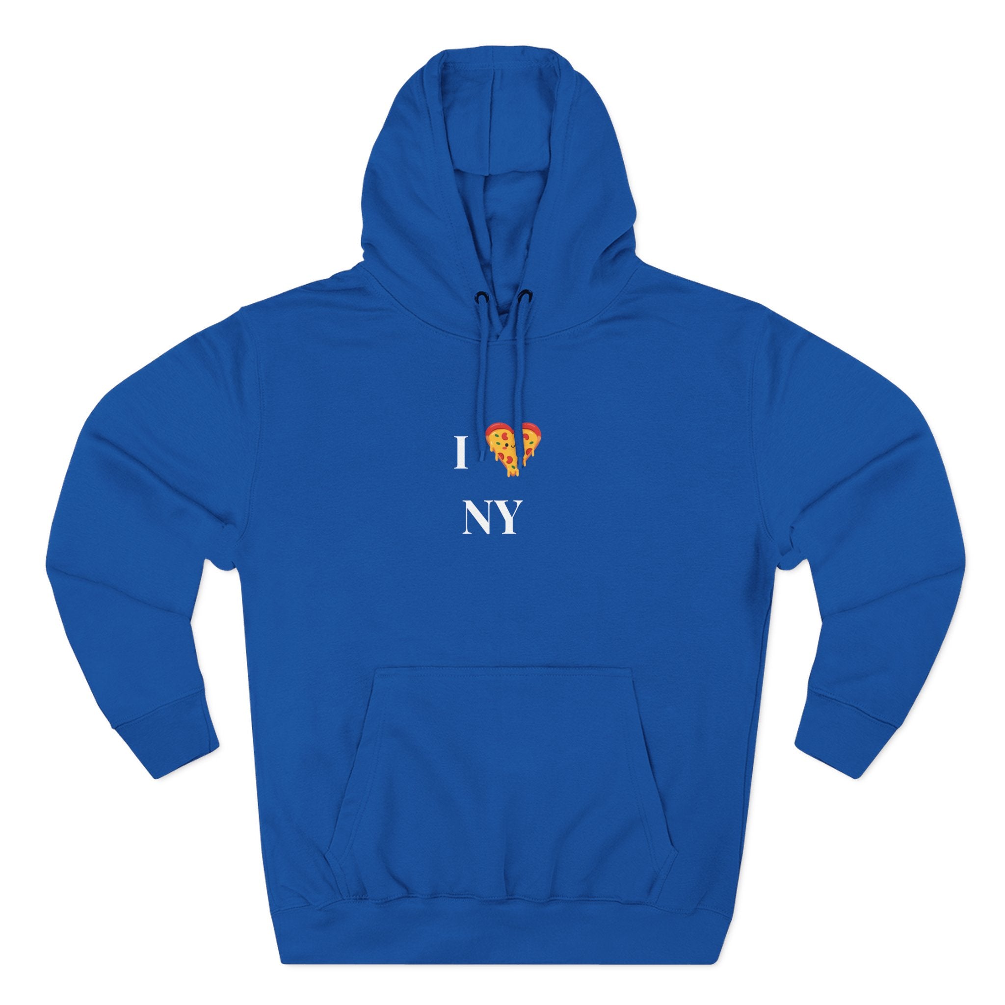 I ❤️ Pizza NY Hoodie - Cozy Fleece Sweatshirt for Food Lovers