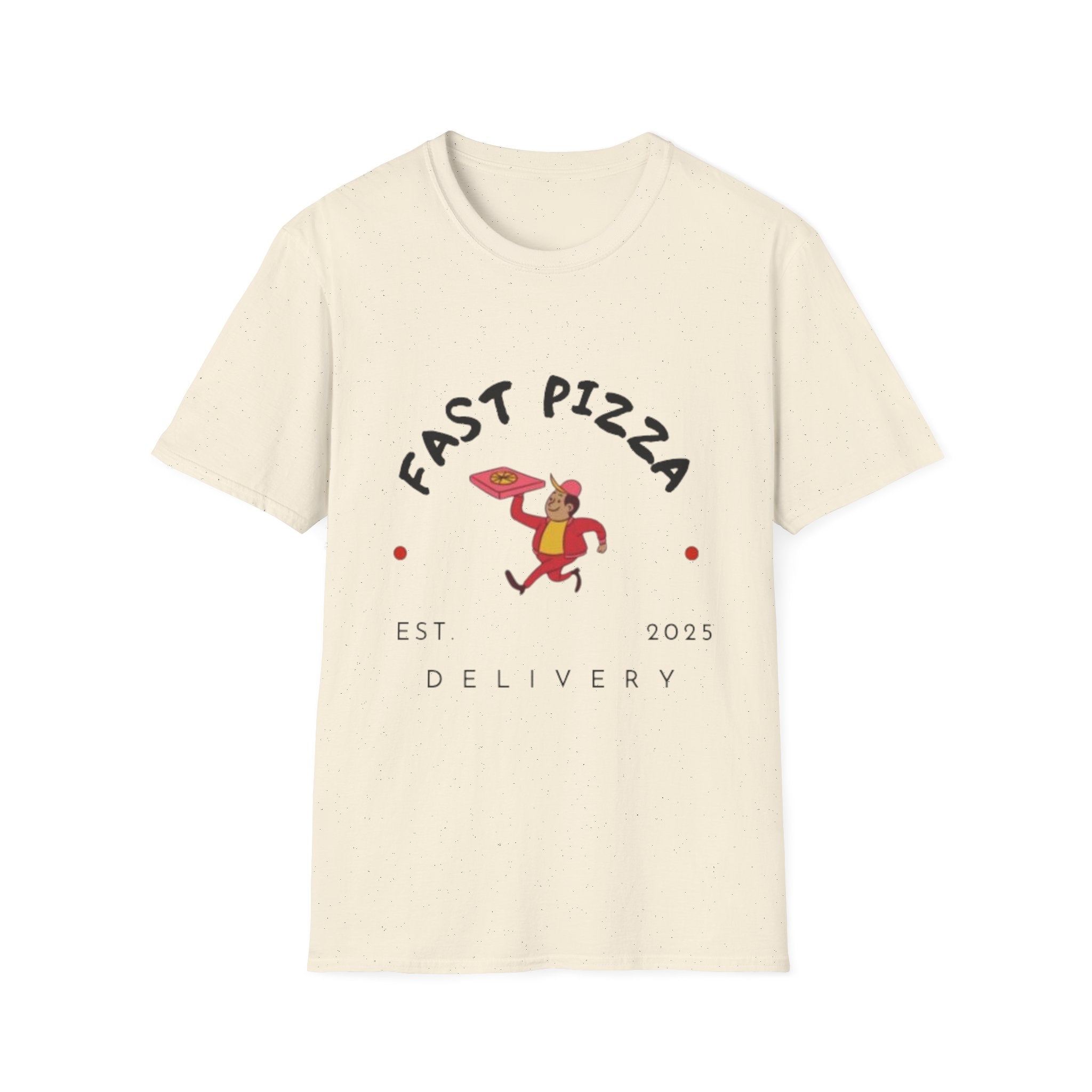 Fast Pizza Unisex T-Shirt – Fun Foodie Graphic Tee, for Pizza Lovers .