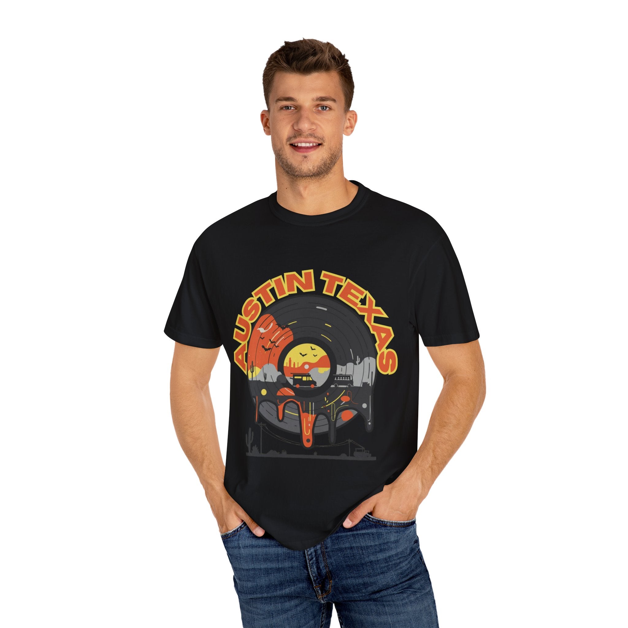 Austin Texas Graphic T-Shirt - Vintage Vibe, Comfort Wear, Texas Pride, Unisex Fashion, Perfect Gift, Summer Style