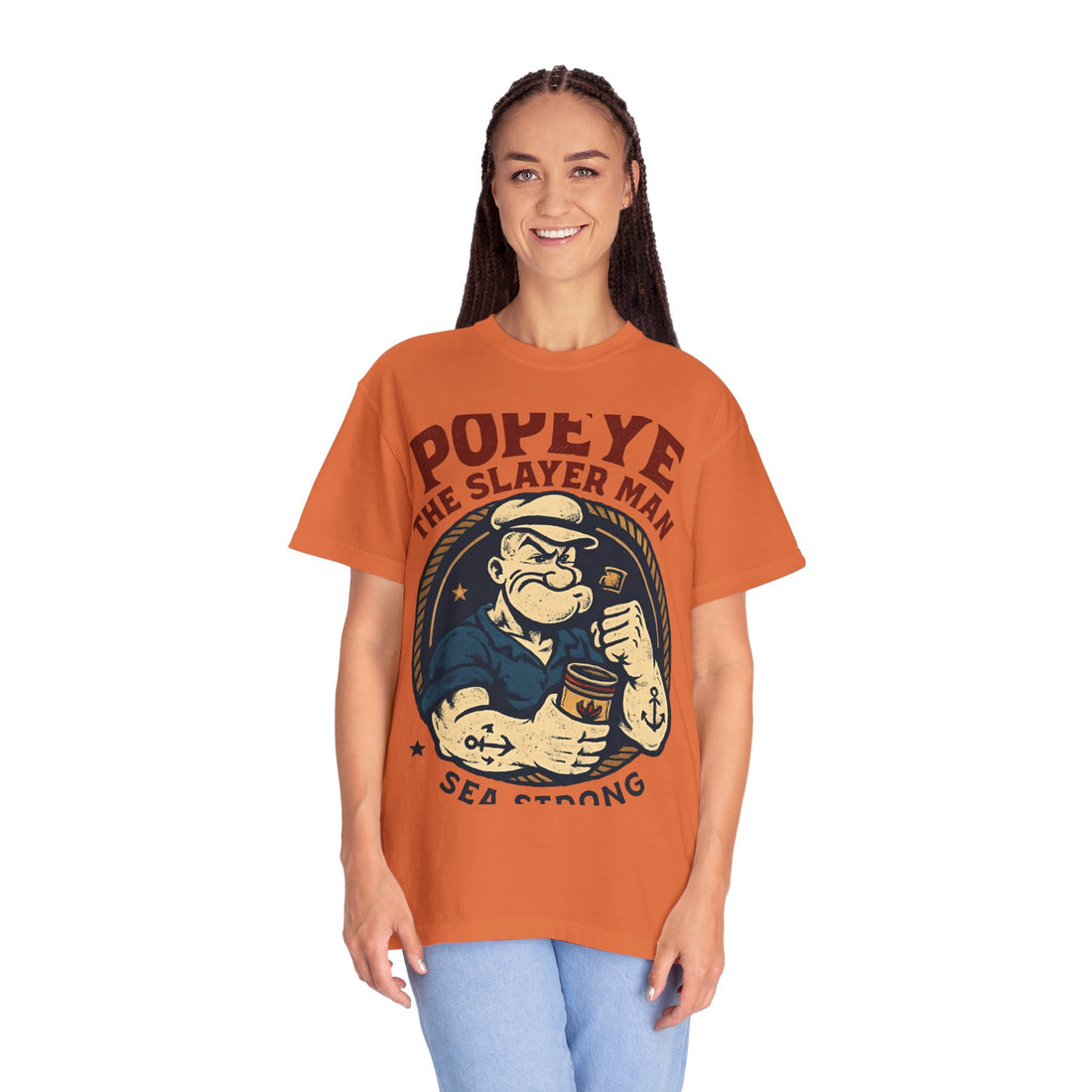 Popeye The Slayer Man graphic T-Shirt | Vintage Sailor Illustration