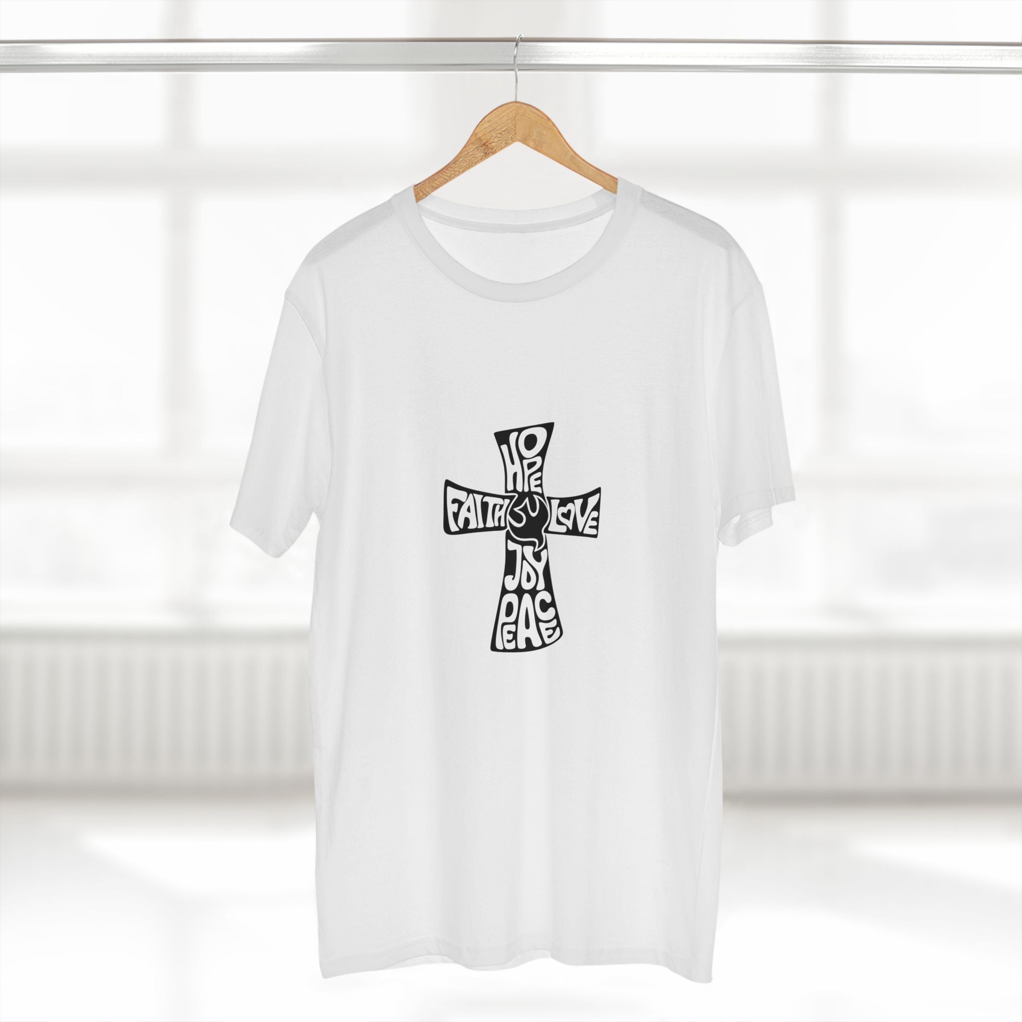 Faith and Hope Graphic Tee – Featuring a beautiful Love, and Peace design
