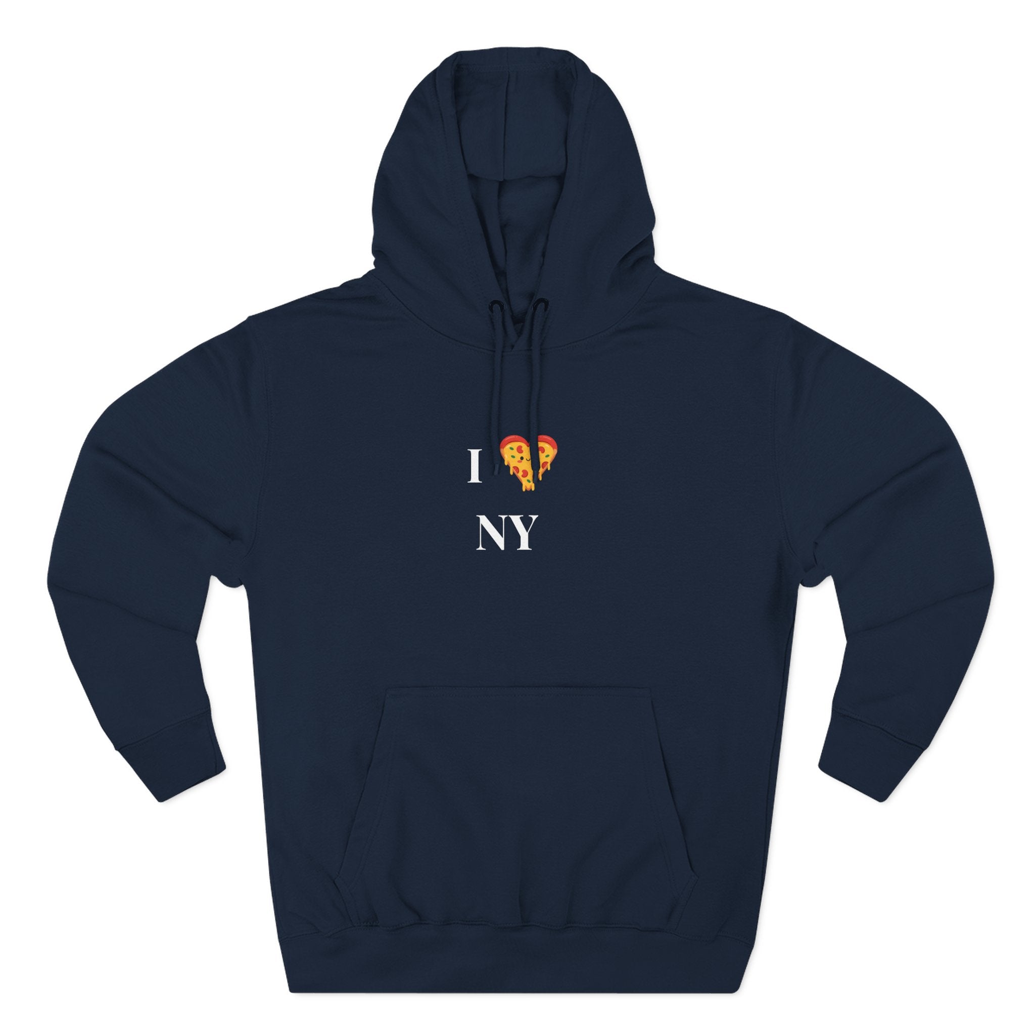 I ❤️ Pizza NY Hoodie - Cozy Fleece Sweatshirt for Food Lovers