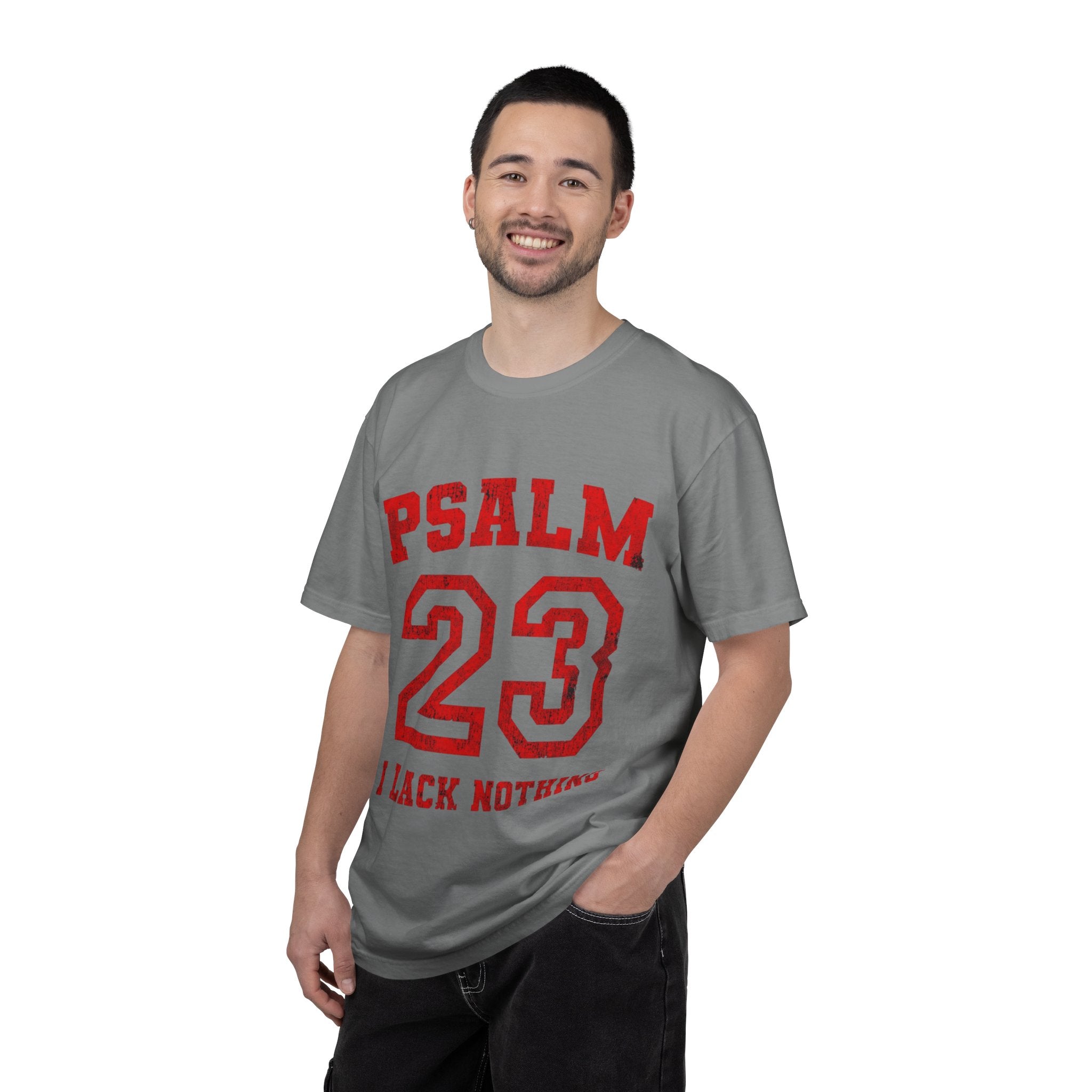 Psalm 23 T-Shirt — "I Lack Nothing" Christian Faith Tee