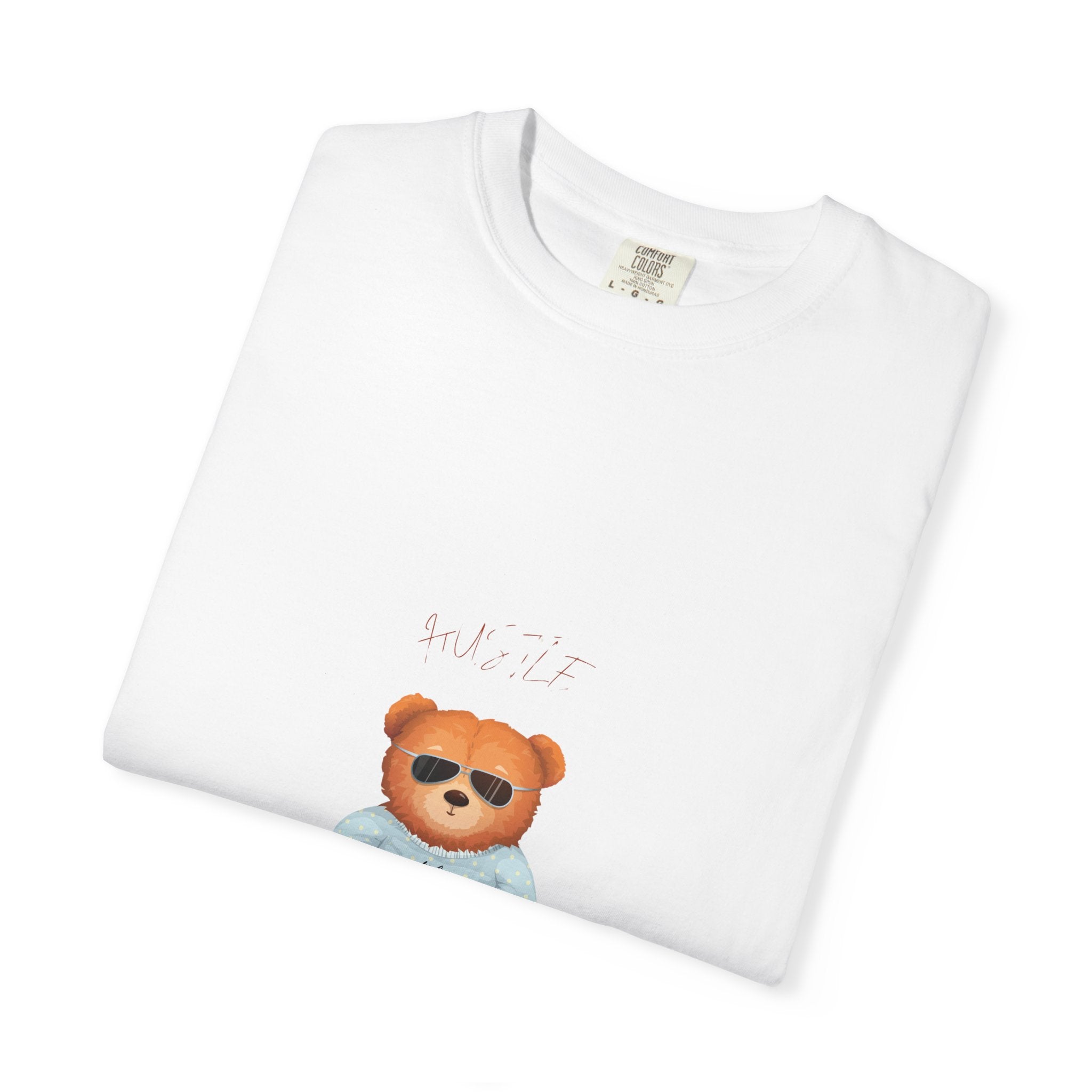 Boss Bear Unisex Garment-Dyed T-Shirt - Cute Casual Tee for Trendsetters