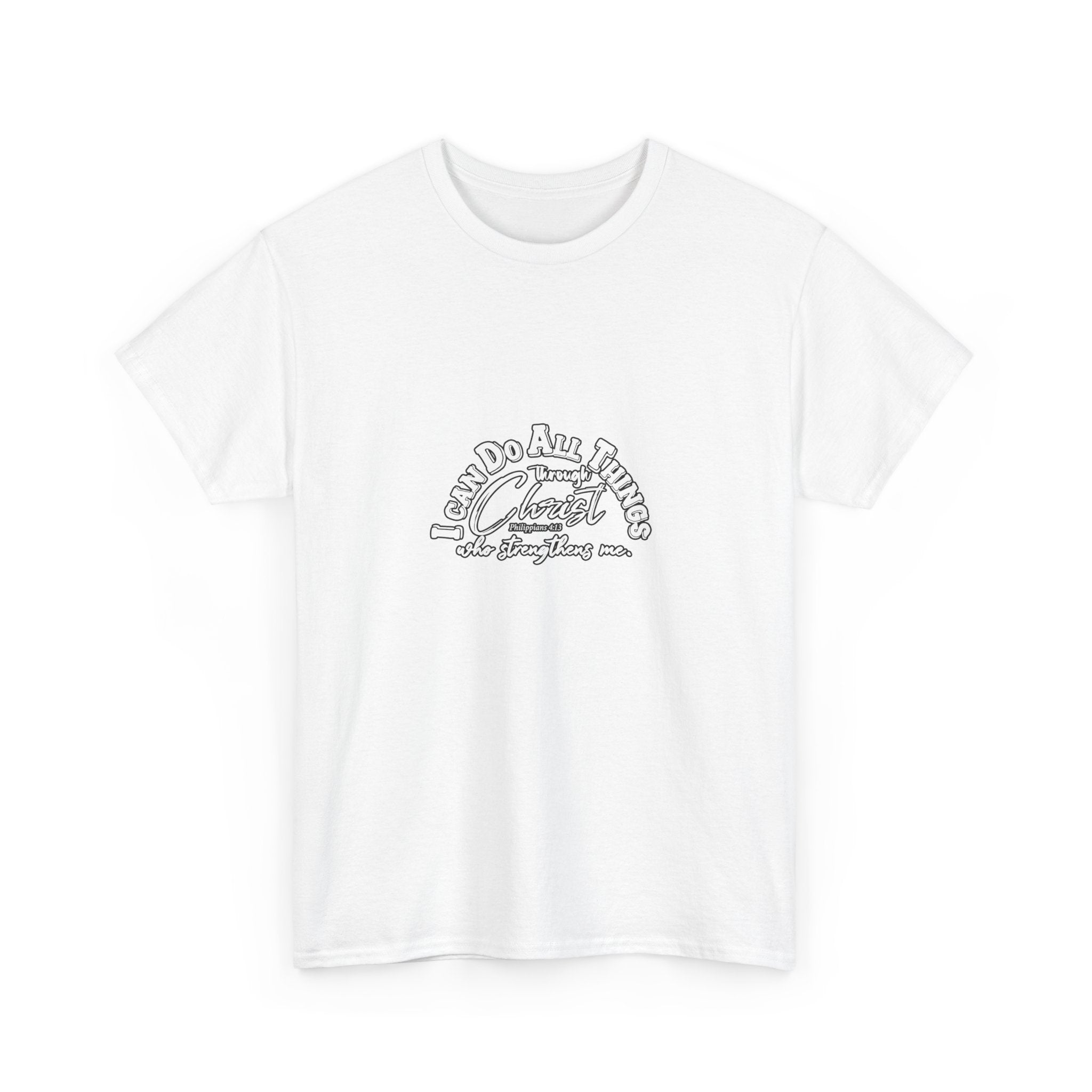Motivational Unisex Heavy Cotton Tee - "I Can Do All Things"