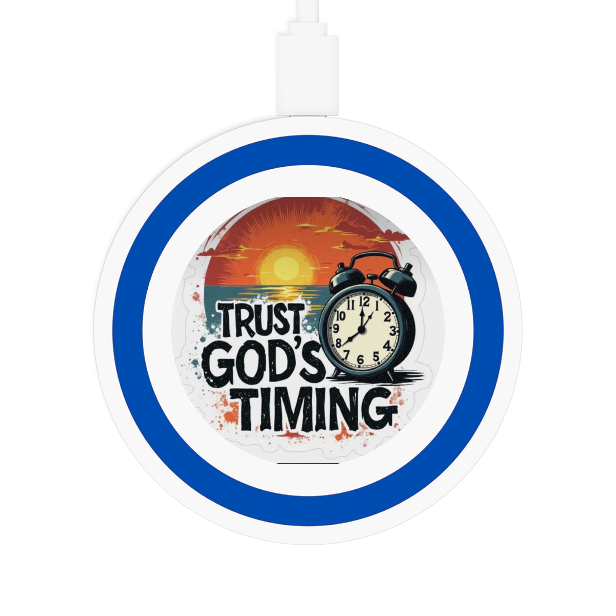 Wireless Charging Pad — "Trust God&
