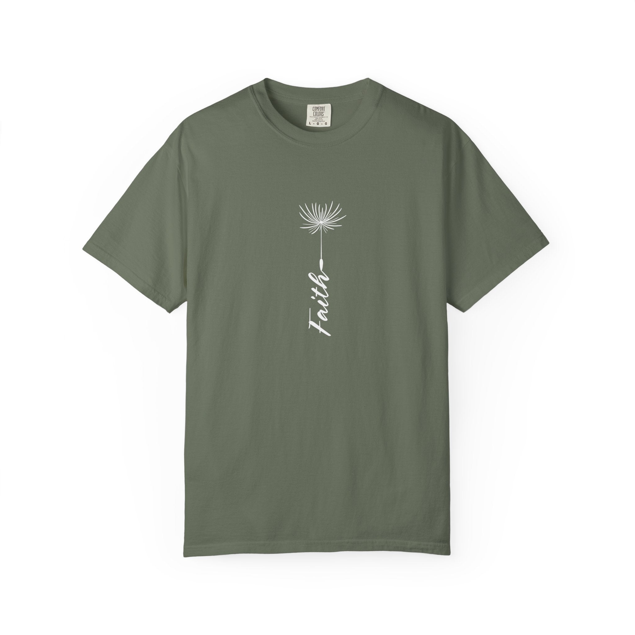 Faith Unisex Garment-Dyed T-Shirt - Inspirational Teal Tee for Everyday Wear