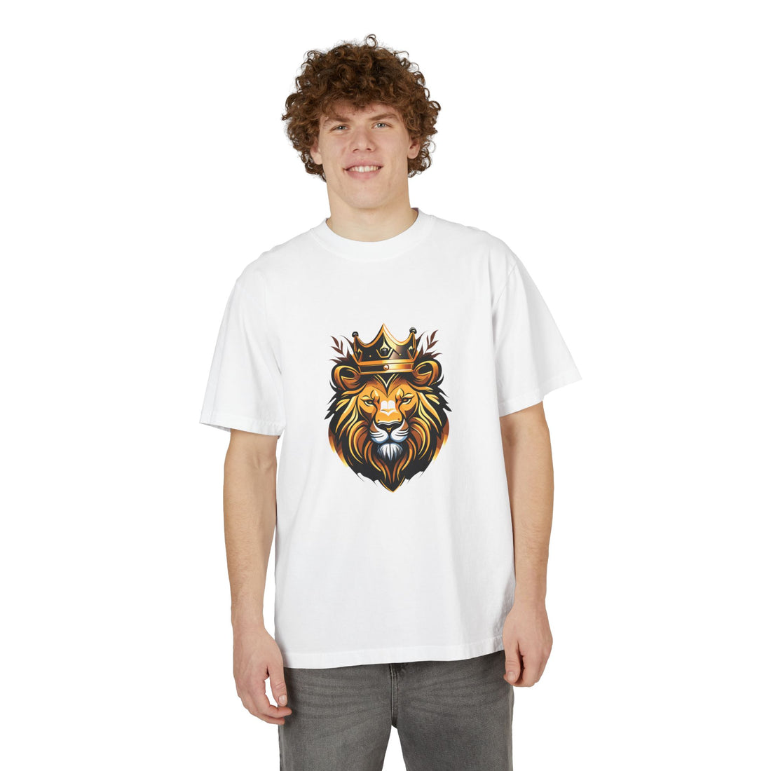 Lion of Judah Unisex Drop-Shoulder T-Shirt - King Jesus Graphic Tee