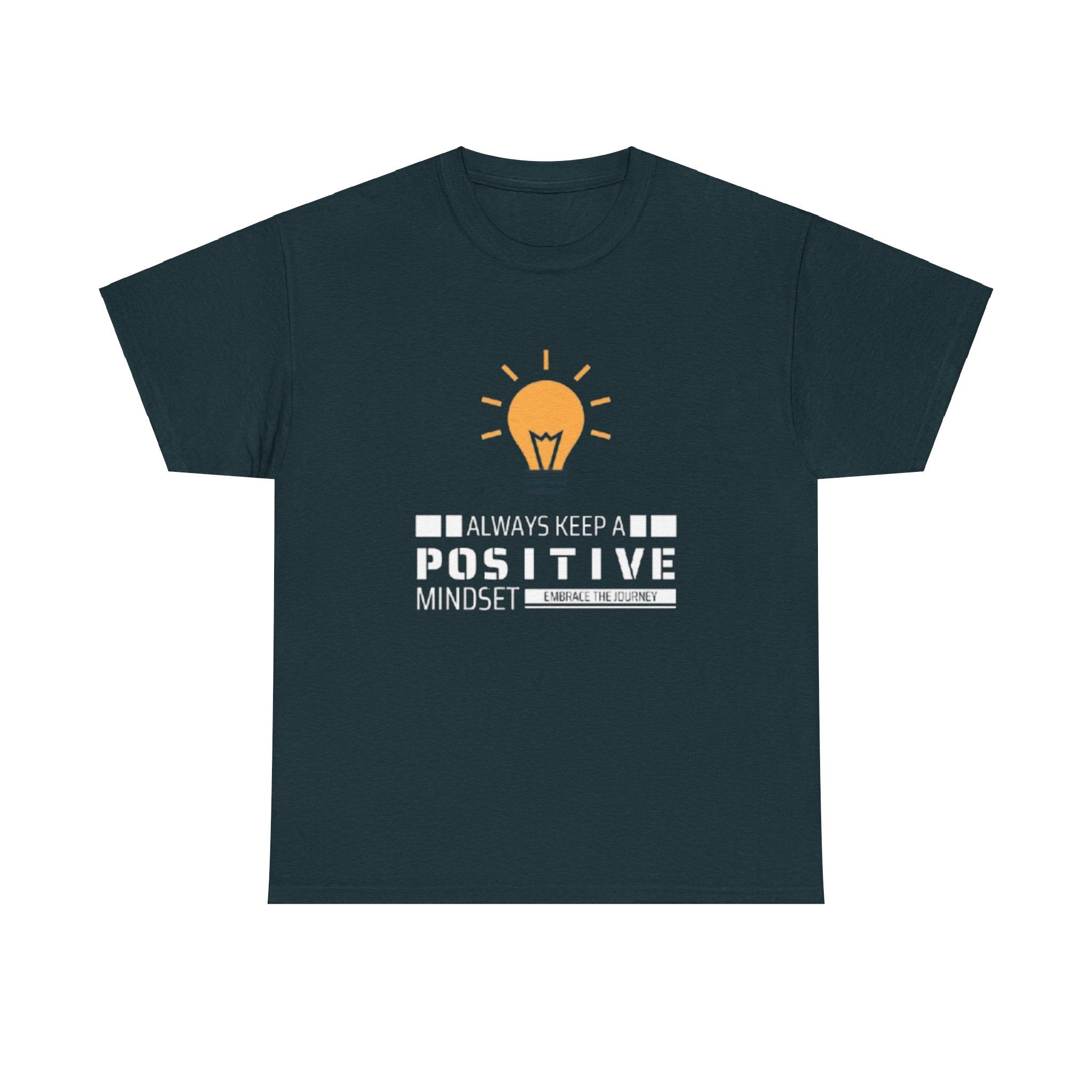 Unisex Heavy Cotton Tee - Positive Mindset Printed T-Shirt