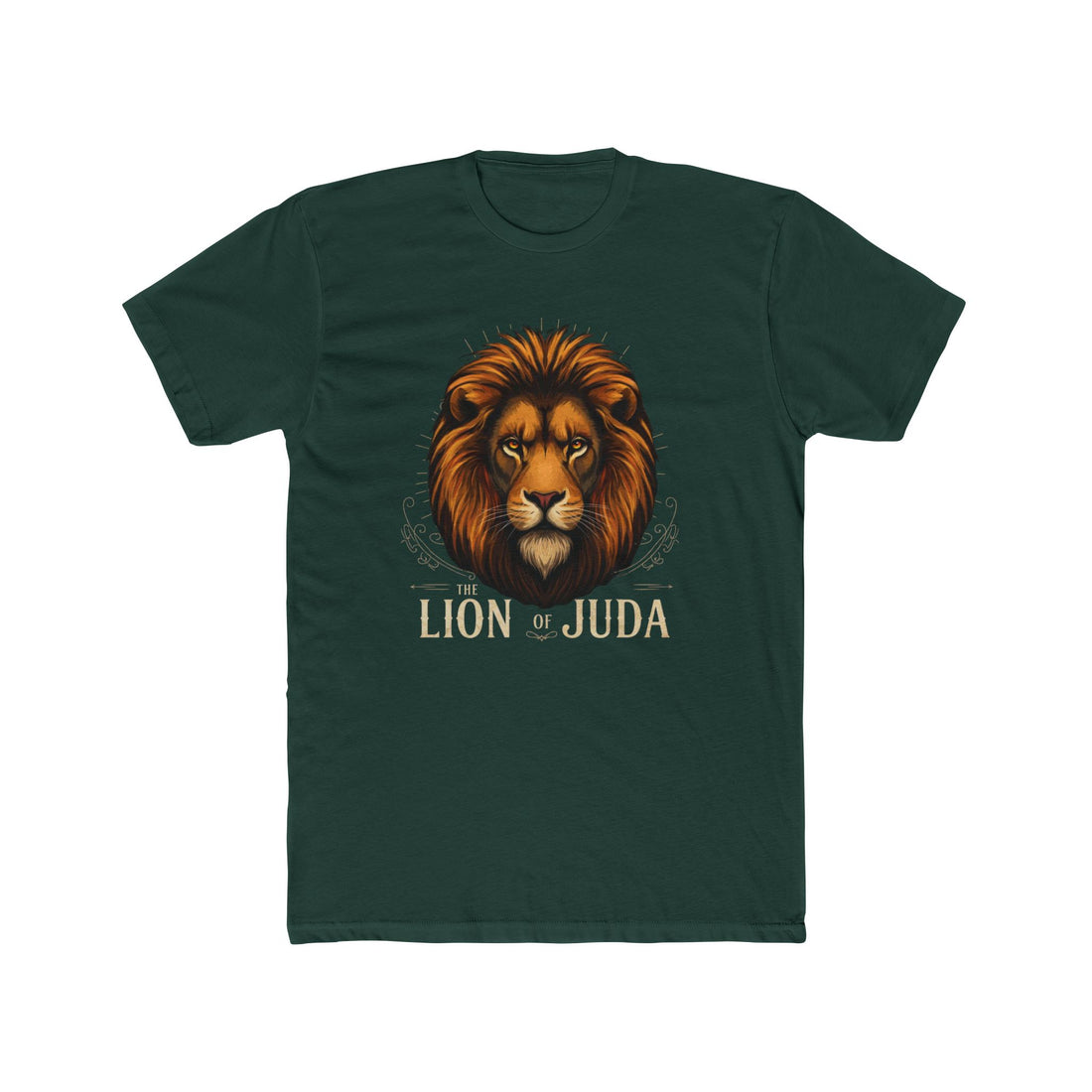 Lion of Judah Unisex Cotton Crew Tee - Inspirational Graphic T-Shirt