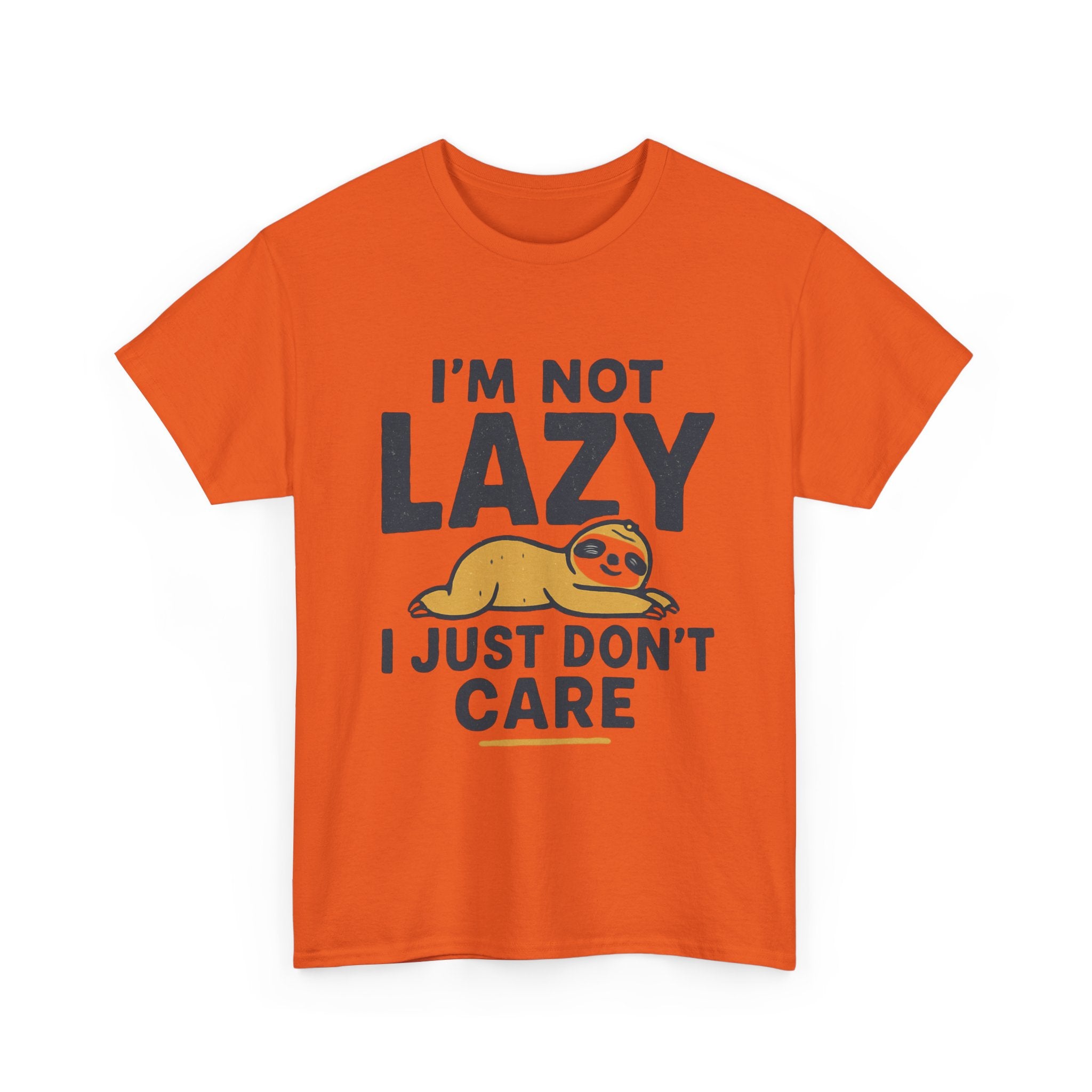 Lazy Sloth Unisex Tee, Funny Graphic T-Shirt, Perfect for Relaxation, Gifts for Friends, Cute Sloth Apparel