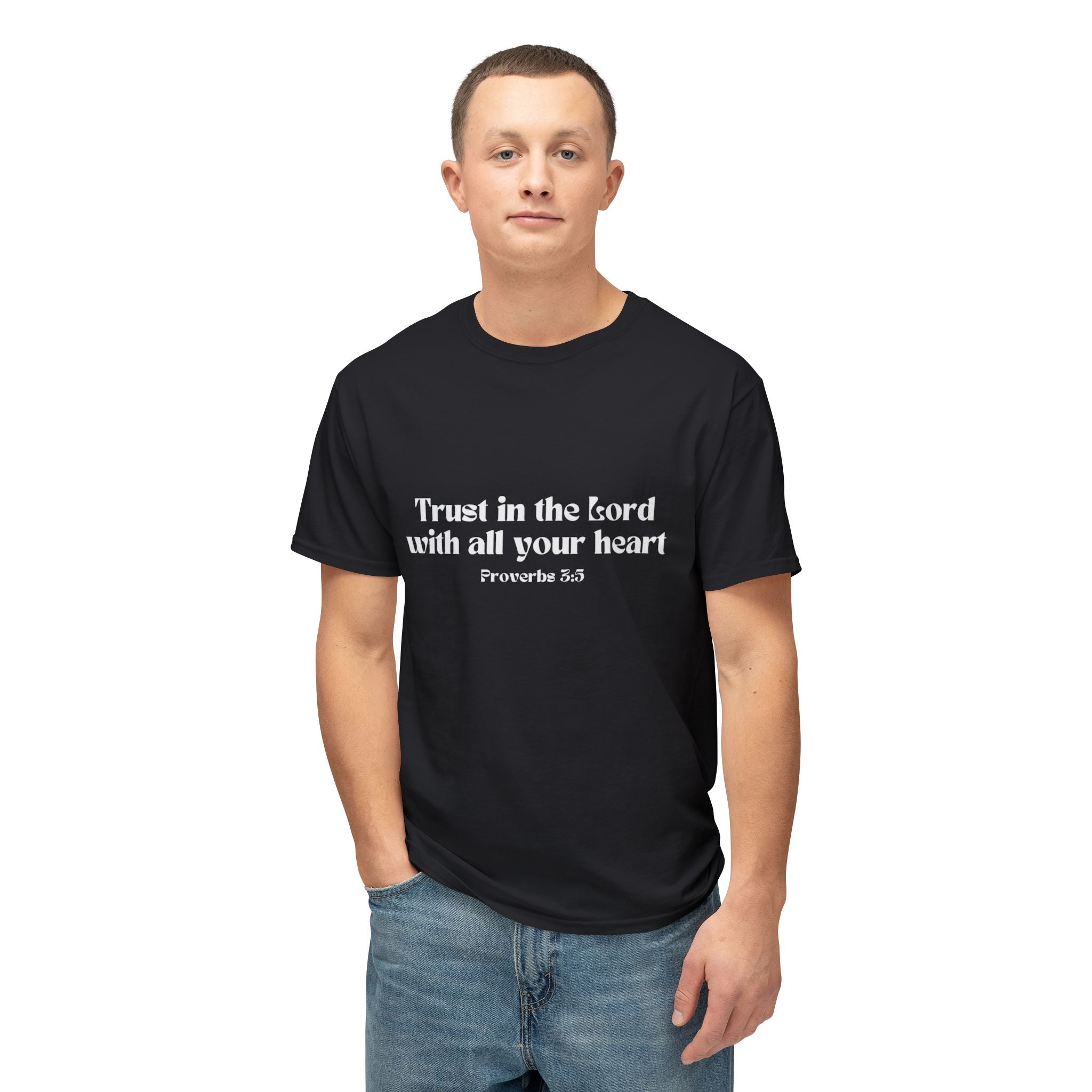 Inspirational Proverbs 3:5 Unisex HD Cotton T-Shirt