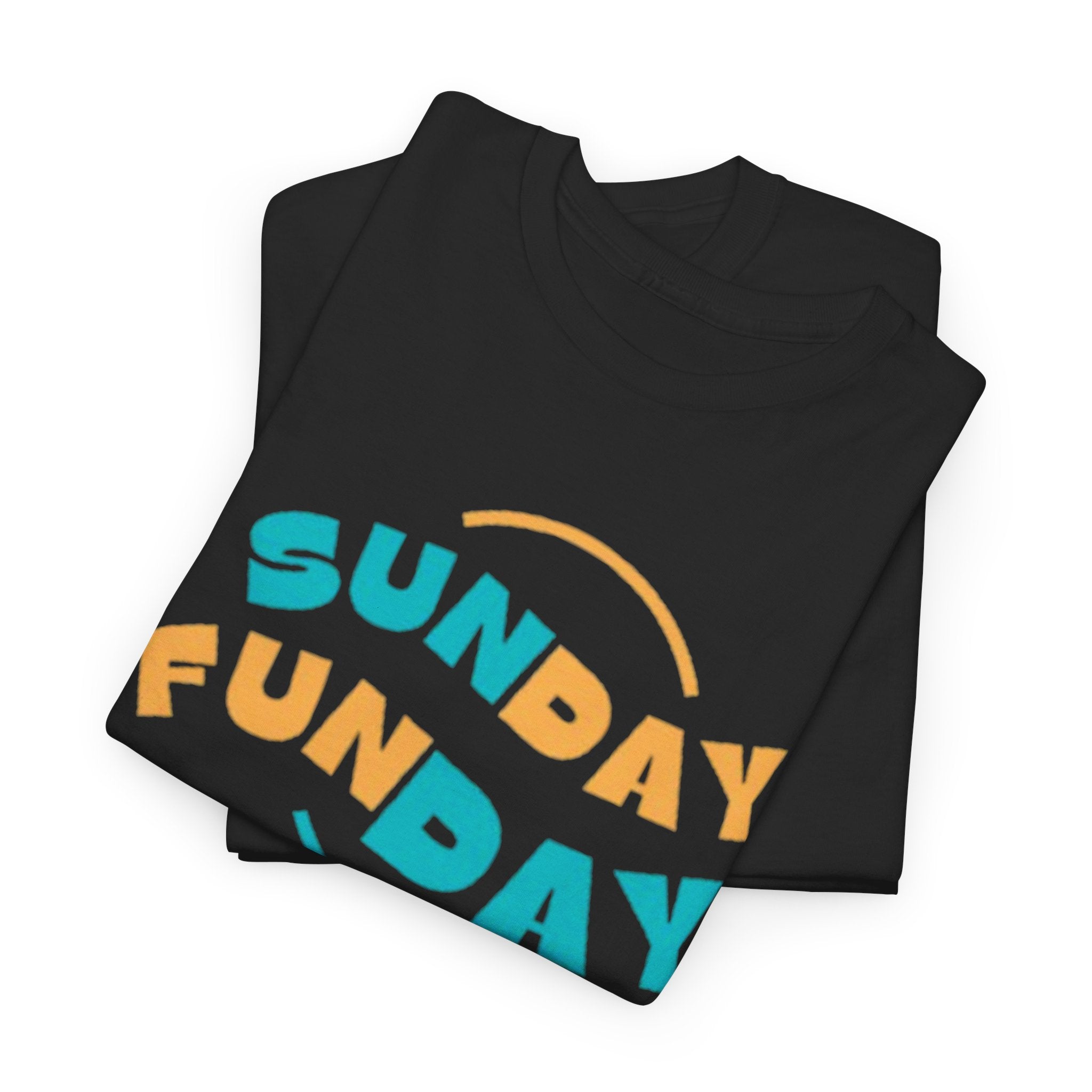 Unisex Heavy Cotton Tee - Sunday Funday Printed T-Shirt - Comfortable Casual Wear Tee - Unique Graphic Tee - Gift