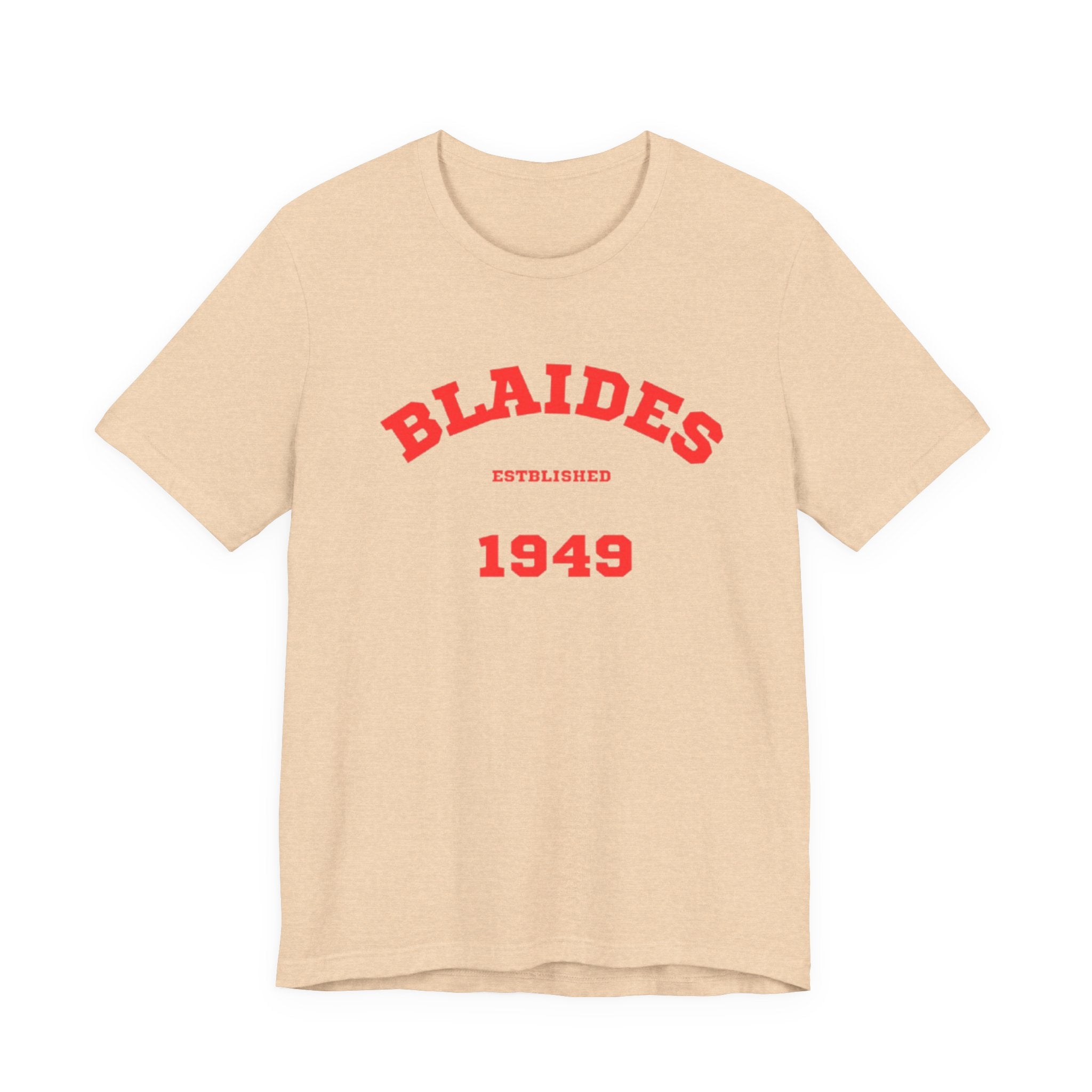 Unisex Graphic Tee - Eco-Friendly Unisex Jersey T-Shirt - Comfortable Casual Wear Tee - Blaides 1949 Printed Tee - Gift