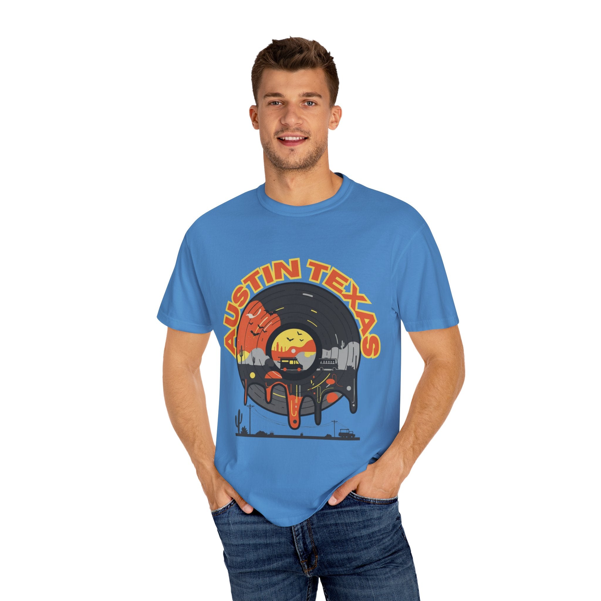 Austin Texas Graphic T-Shirt - Vintage Vibe, Comfort Wear, Texas Pride, Unisex Fashion, Perfect Gift, Summer Style