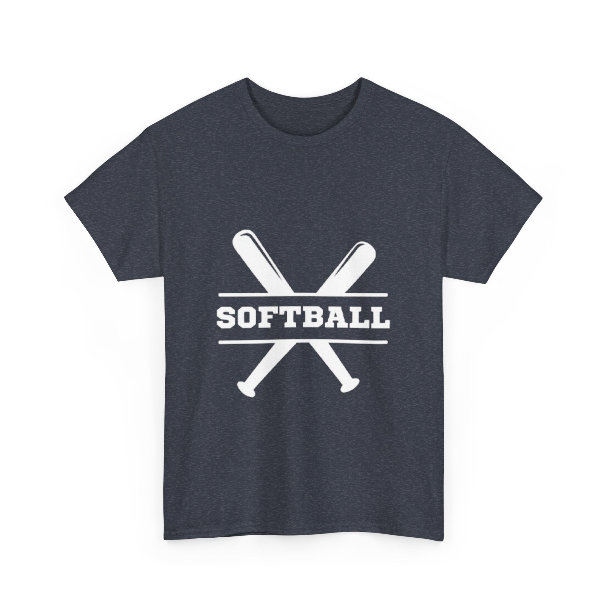 Unisex Heavy Cotton Tee - Softball Printed T-Shirt