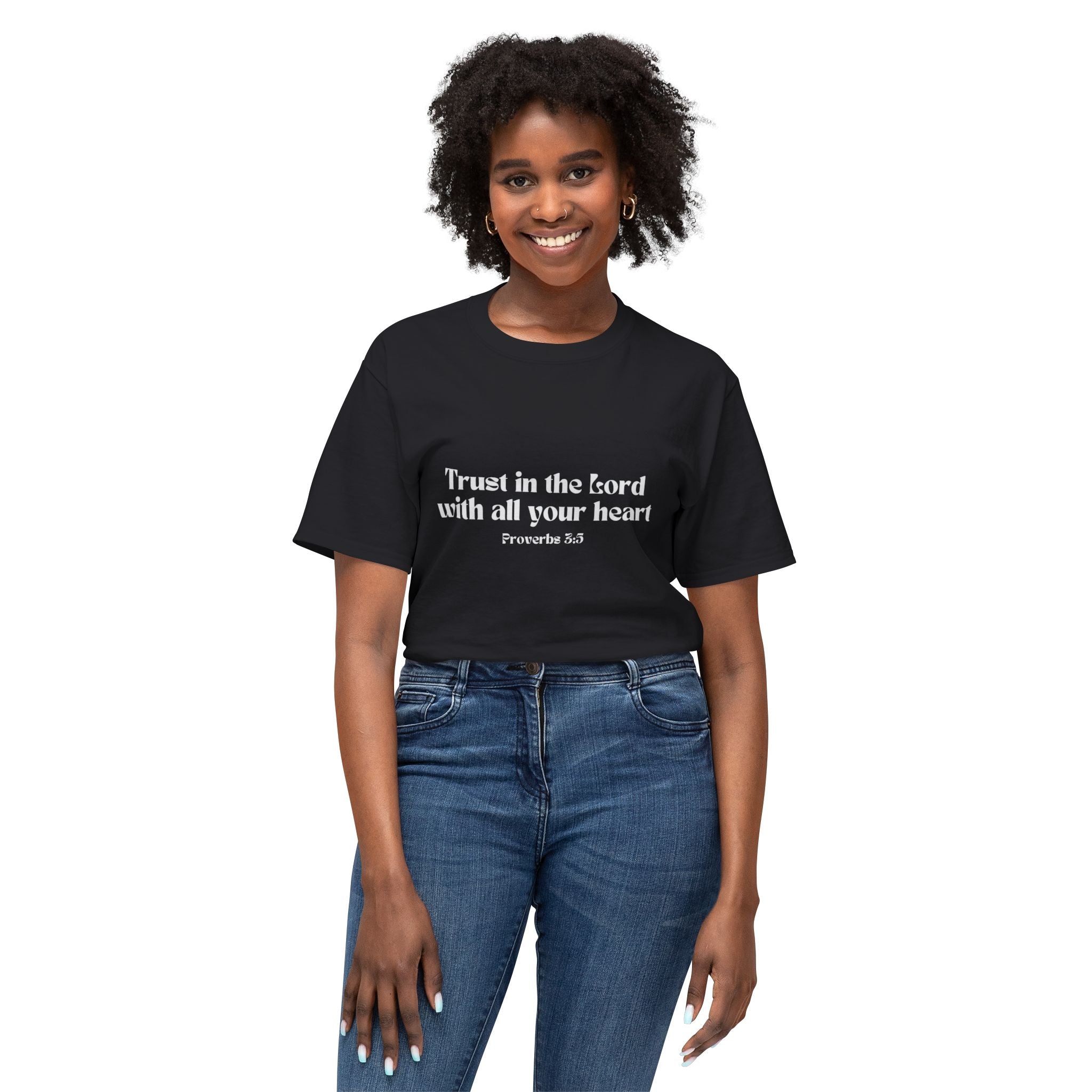 Inspirational Proverbs 3:5 Unisex HD Cotton T-Shirt