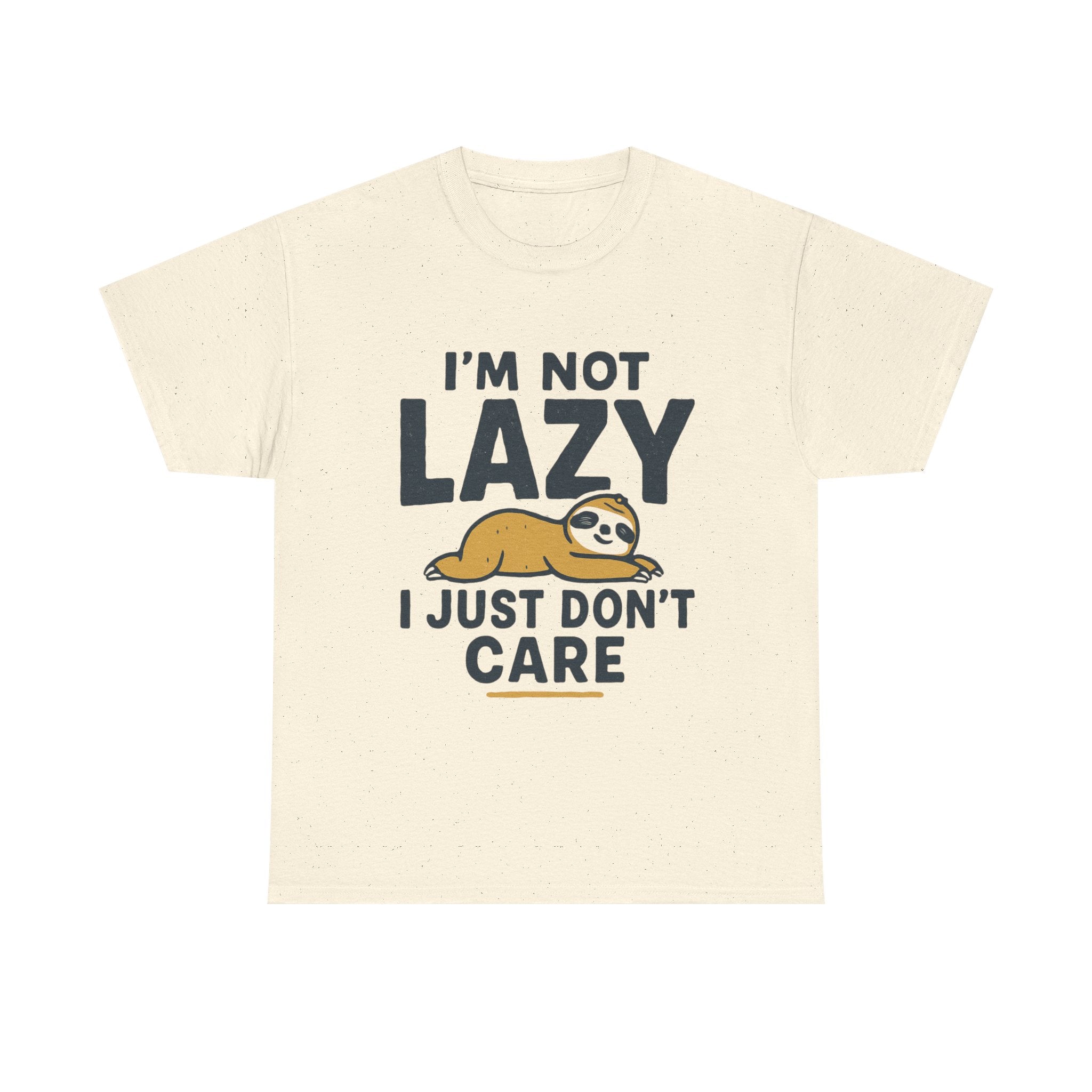 Lazy Sloth Unisex Tee, Funny Graphic T-Shirt, Perfect for Relaxation, Gifts for Friends, Cute Sloth Apparel