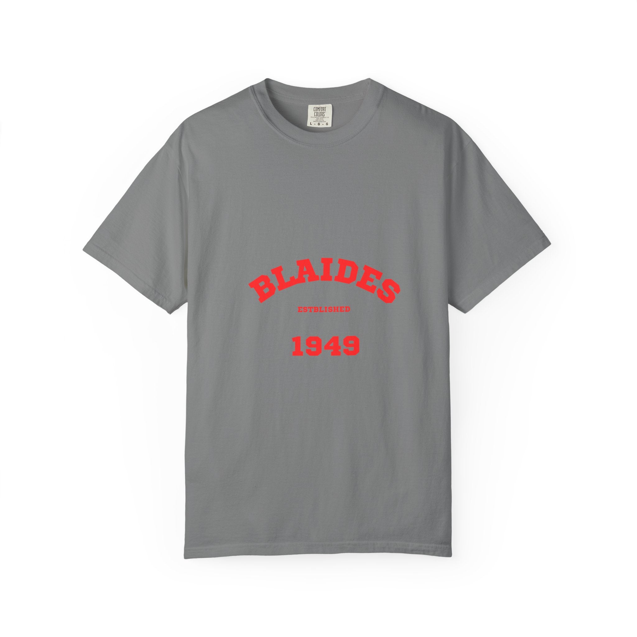 Vintage Blaides Garment-Dyed T-shirt, Casual Wear, Retro Style, Gift for Him/Her, Birthday Celebration, Summer Apparel