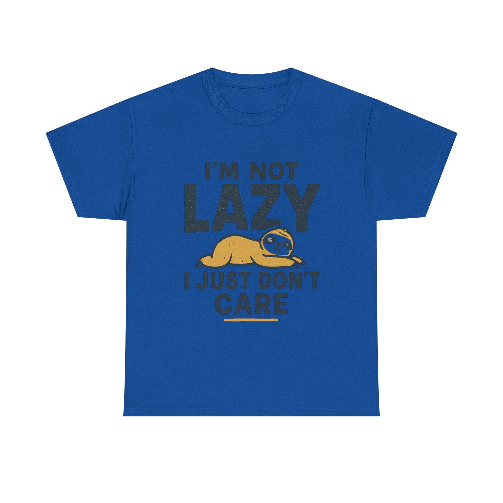 Lazy Sloth Unisex Tee, Funny Graphic T-Shirt, Perfect for Relaxation, Gifts for Friends, Cute Sloth Apparel