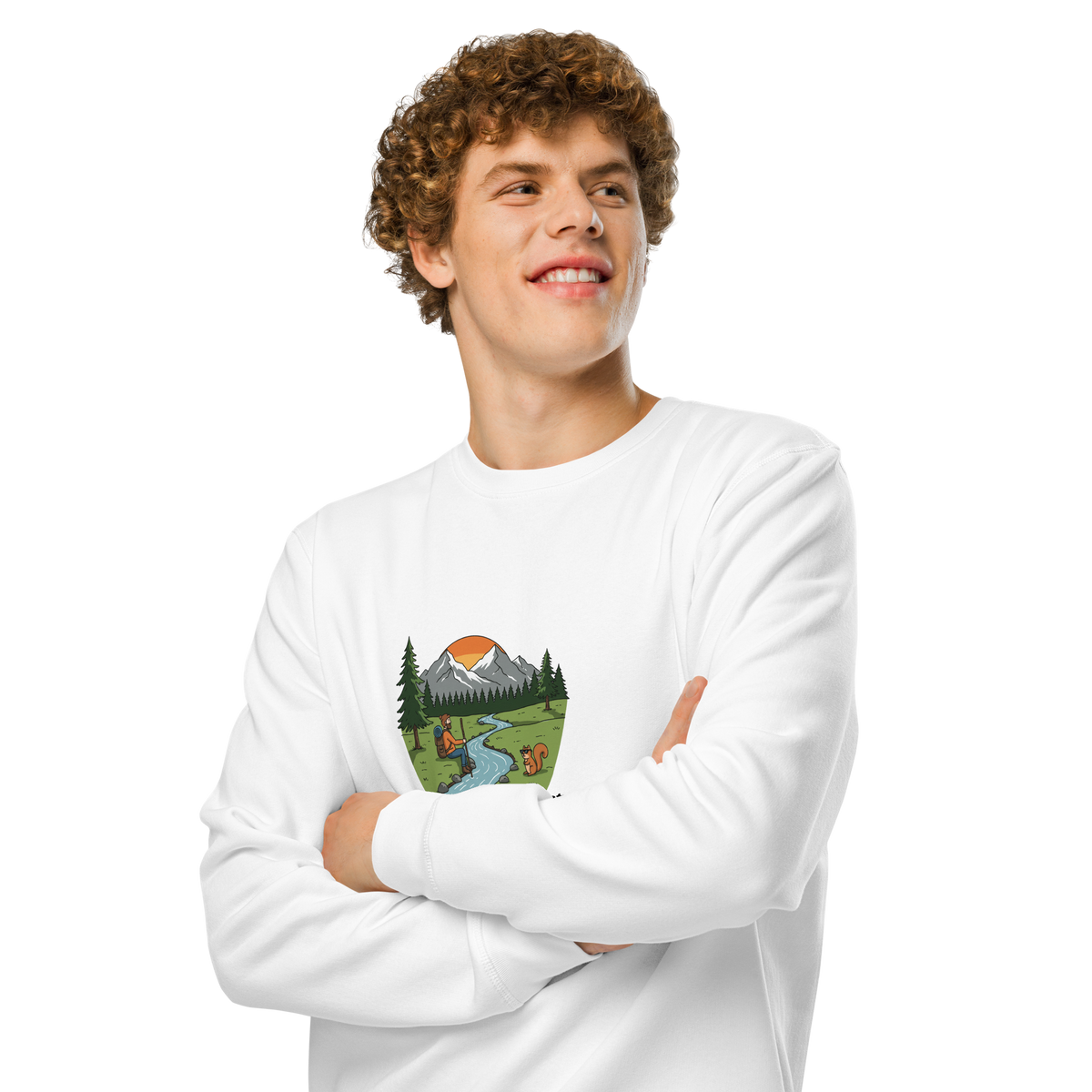Nature Therapy Unisex Crewneck Sweatshirt | Cozy Outdoor Vibes