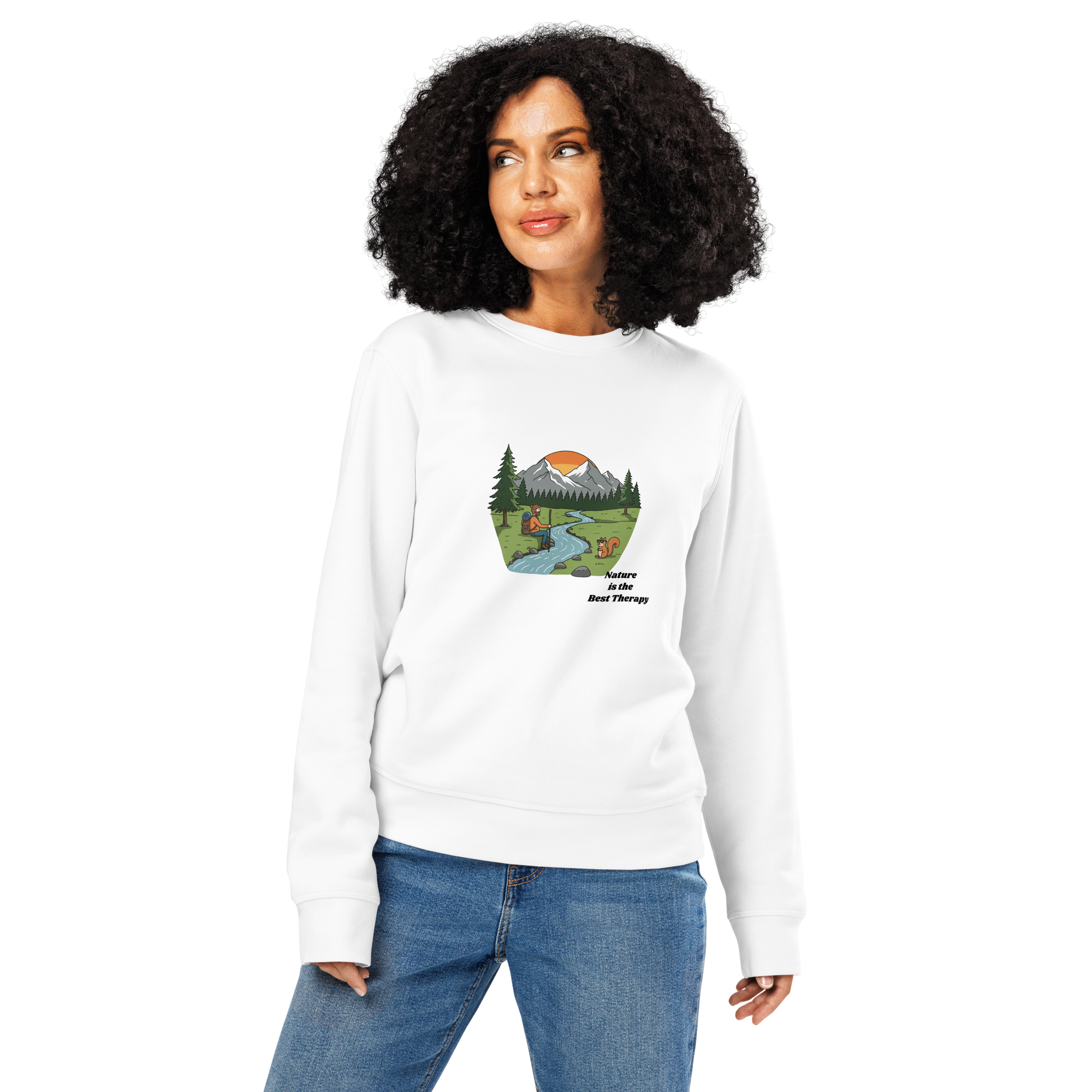 Nature Therapy Unisex Crewneck Sweatshirt | Cozy Outdoor Vibes