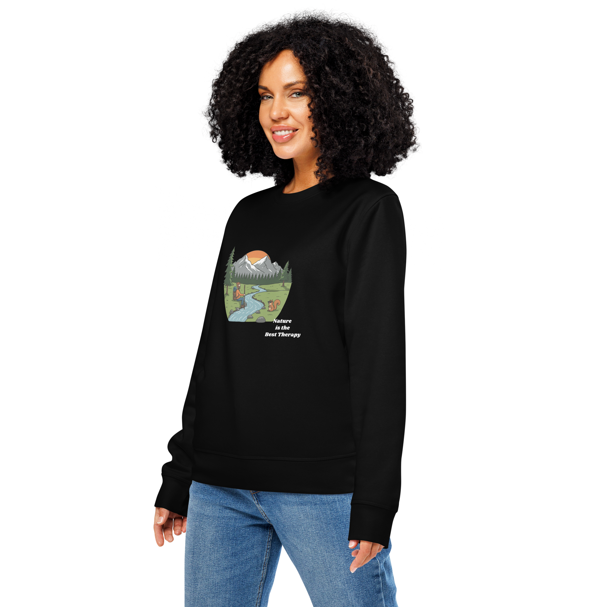 Nature Therapy Unisex Crewneck Sweatshirt | Cozy Outdoor Vibes