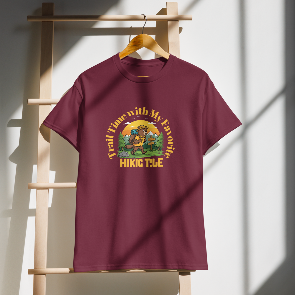 Adventure Trail Time Tee - Fun Unisex Jersey Short Sleeve T-Shirt for Outdoor Enthusiasts