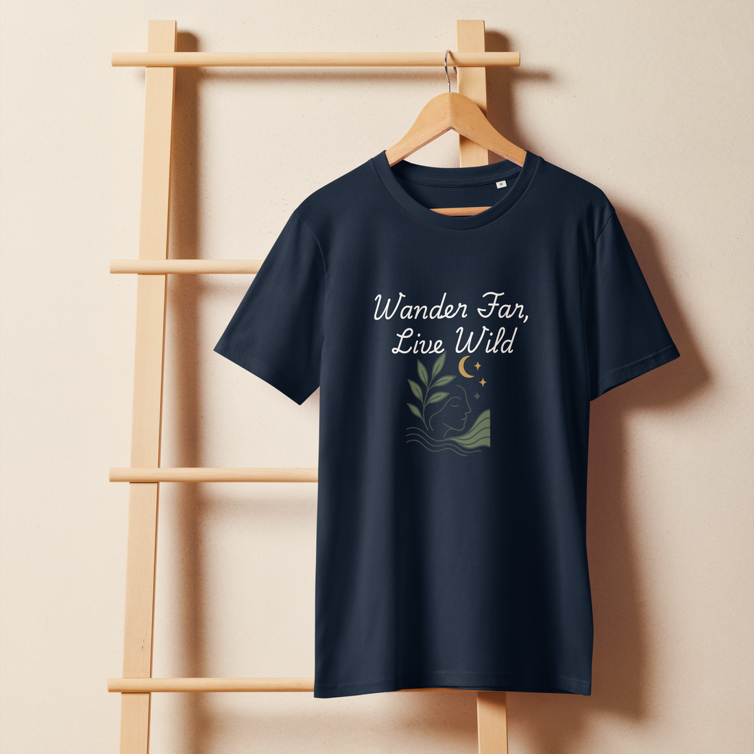 Wander Far, Live Wild T-Shirt - Comfortable Unisex Tee for Nature Lovers