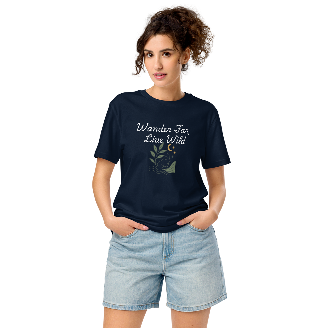 Wander Far, Live Wild T-Shirt - Comfortable Unisex Tee for Nature Lovers