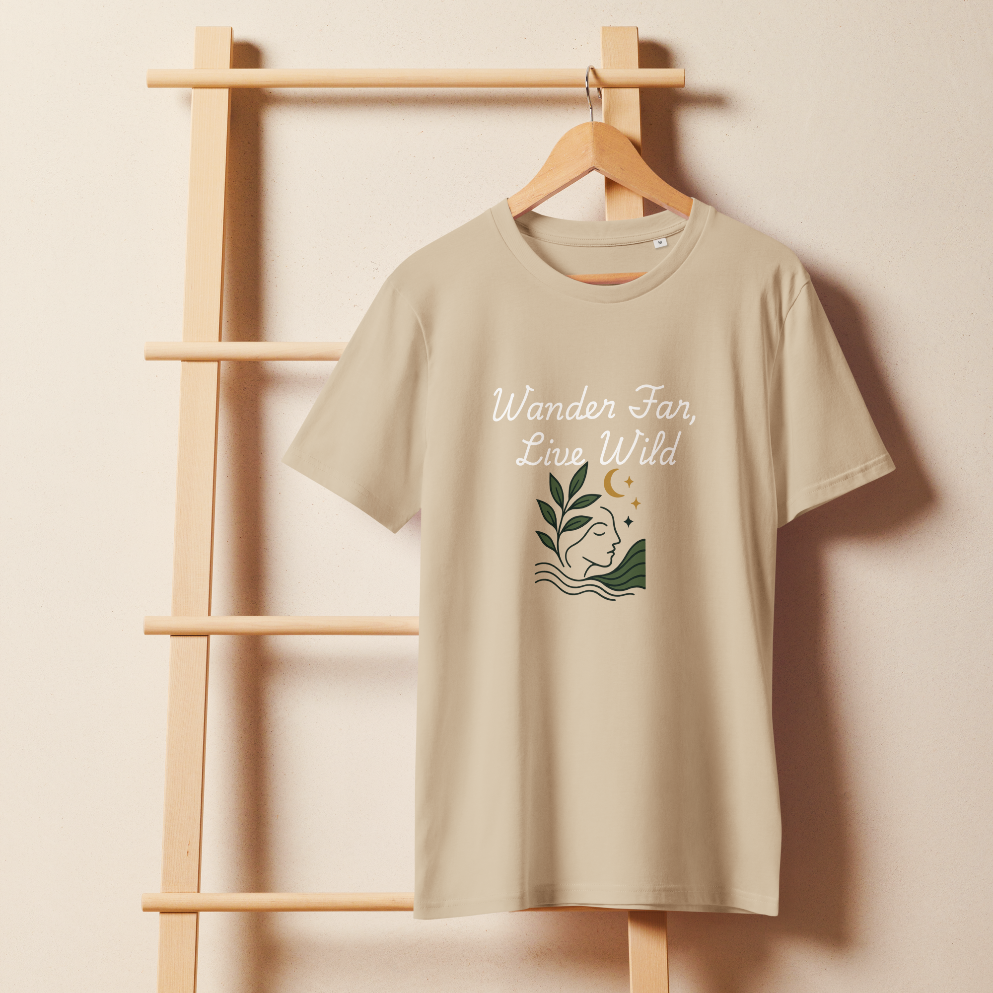 Wander Far, Live Wild T-Shirt - Comfortable Unisex Tee for Nature Lovers