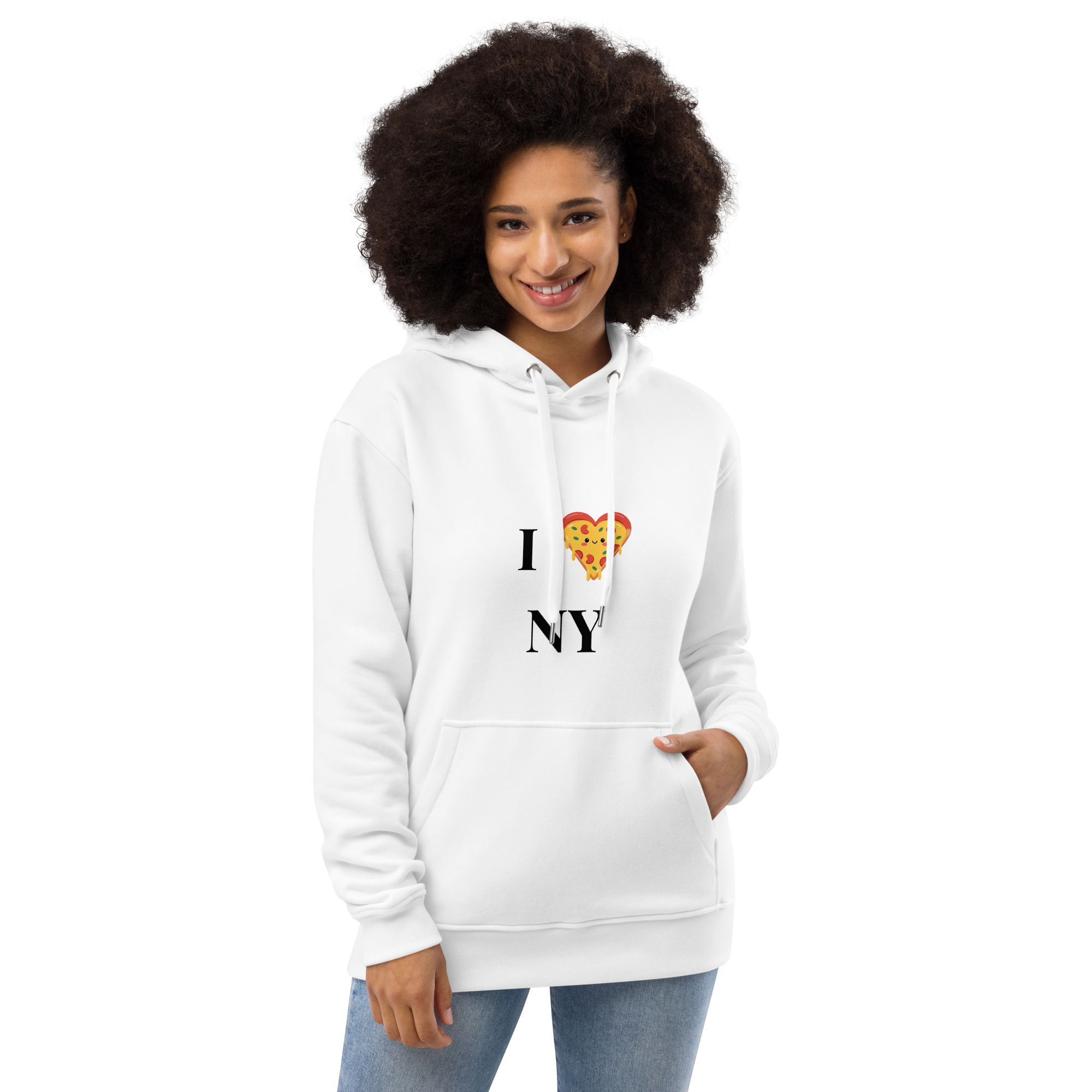 I ❤️ NY Pizza Hoodie - Cozy Unisex Heavy Blend™ Sweatshirt