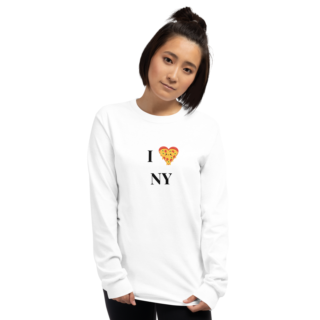 I ❤️ NY Pizza Long Sleeve T-Shirt - Unisex hoodie with printed logo
