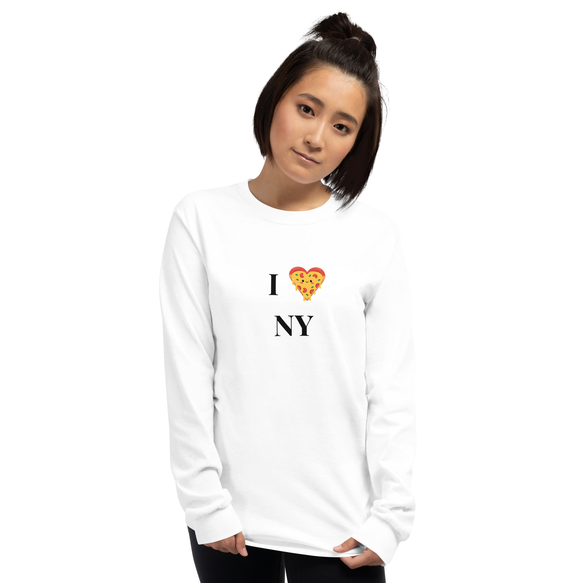I ❤️ NY Pizza Long Sleeve T-Shirt - Unisex hoodie with printed logo