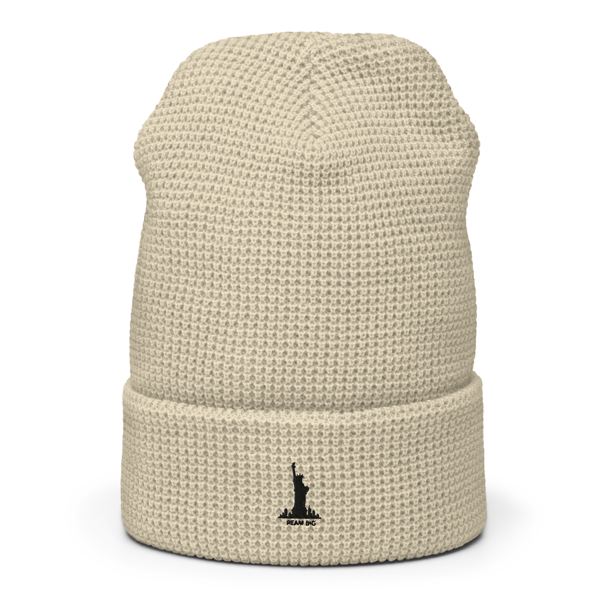 Classic Cuffed Beanie with Statue of Liberty Embroidery - Perfect Winter Accessory