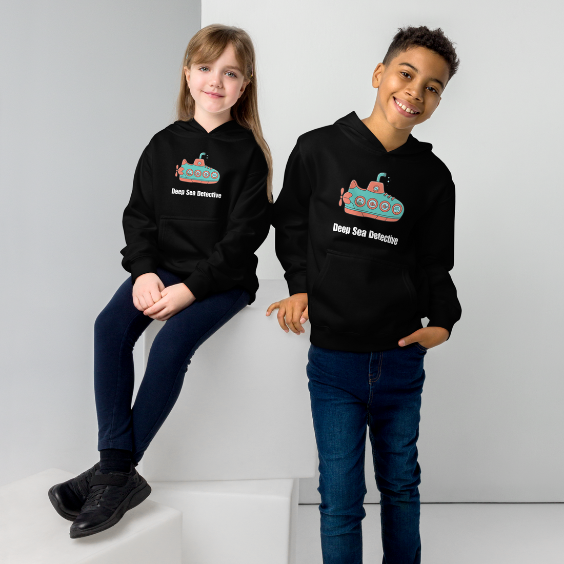 Deep Sea Detective Youth Hoodie - Fun & Cozy Sweater for Young Explorers
