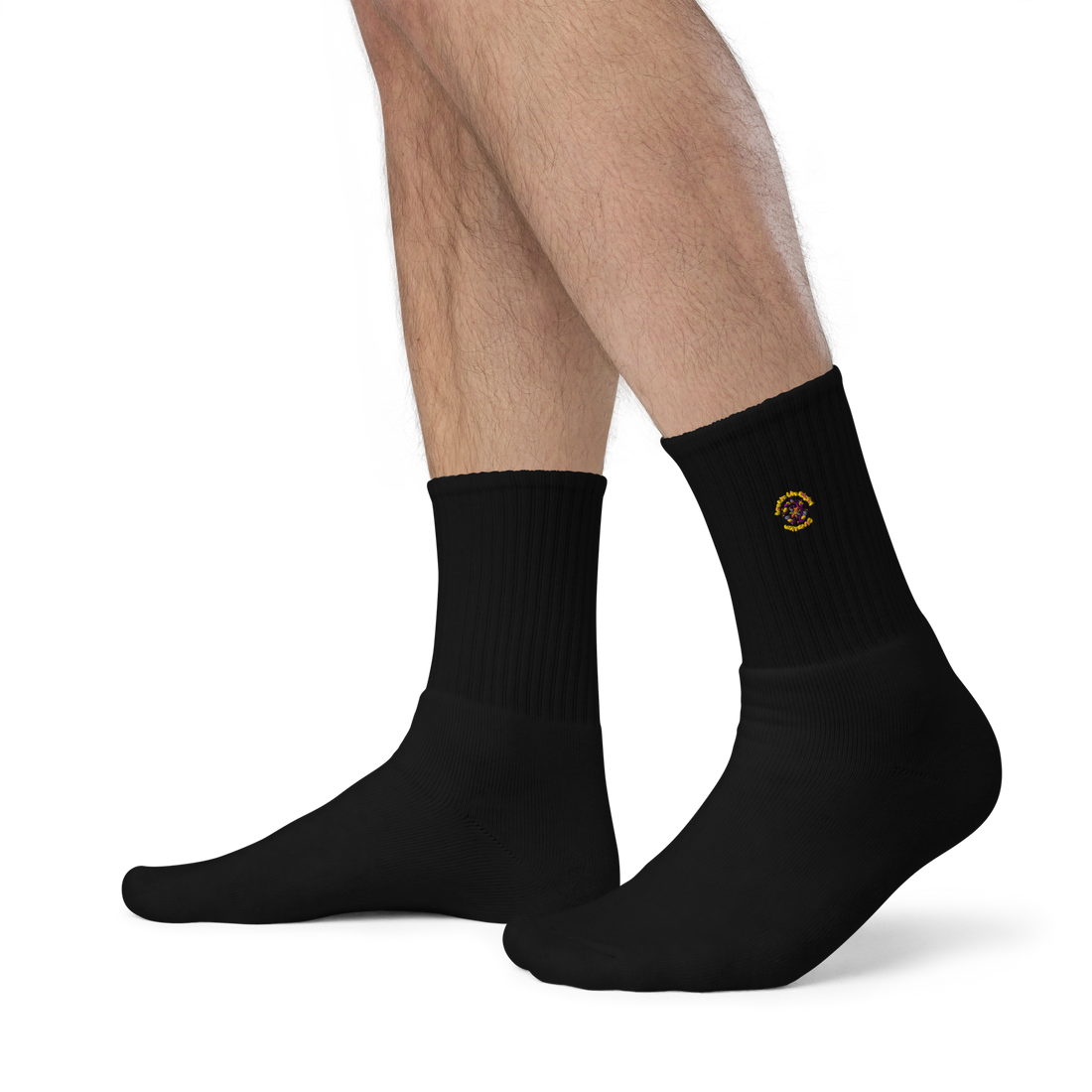 Inspirational Compass Sublimation Crew Socks - Direction in the Right