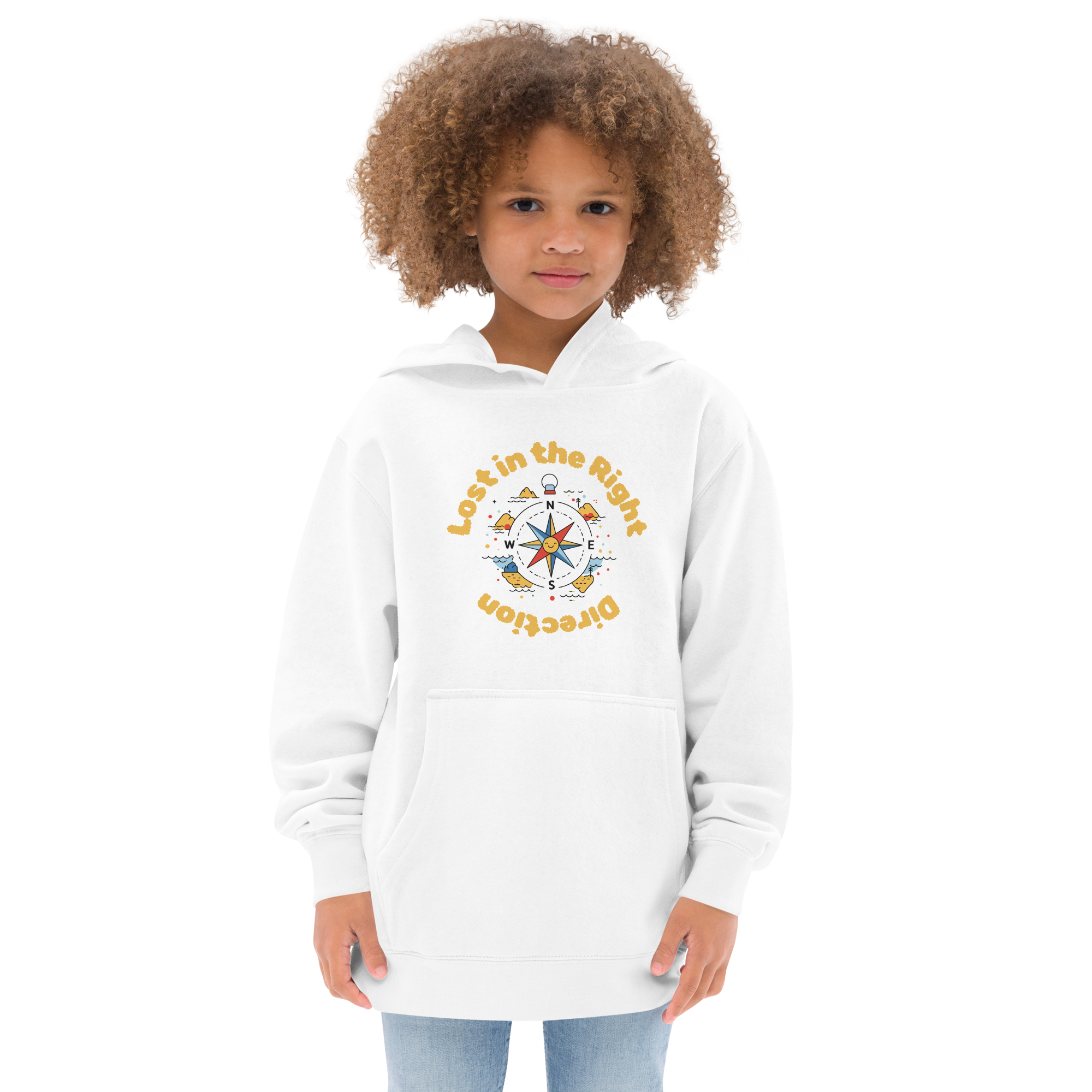 Lost in the Right Direction Youth Hoodie - Adventure & Exploration Theme