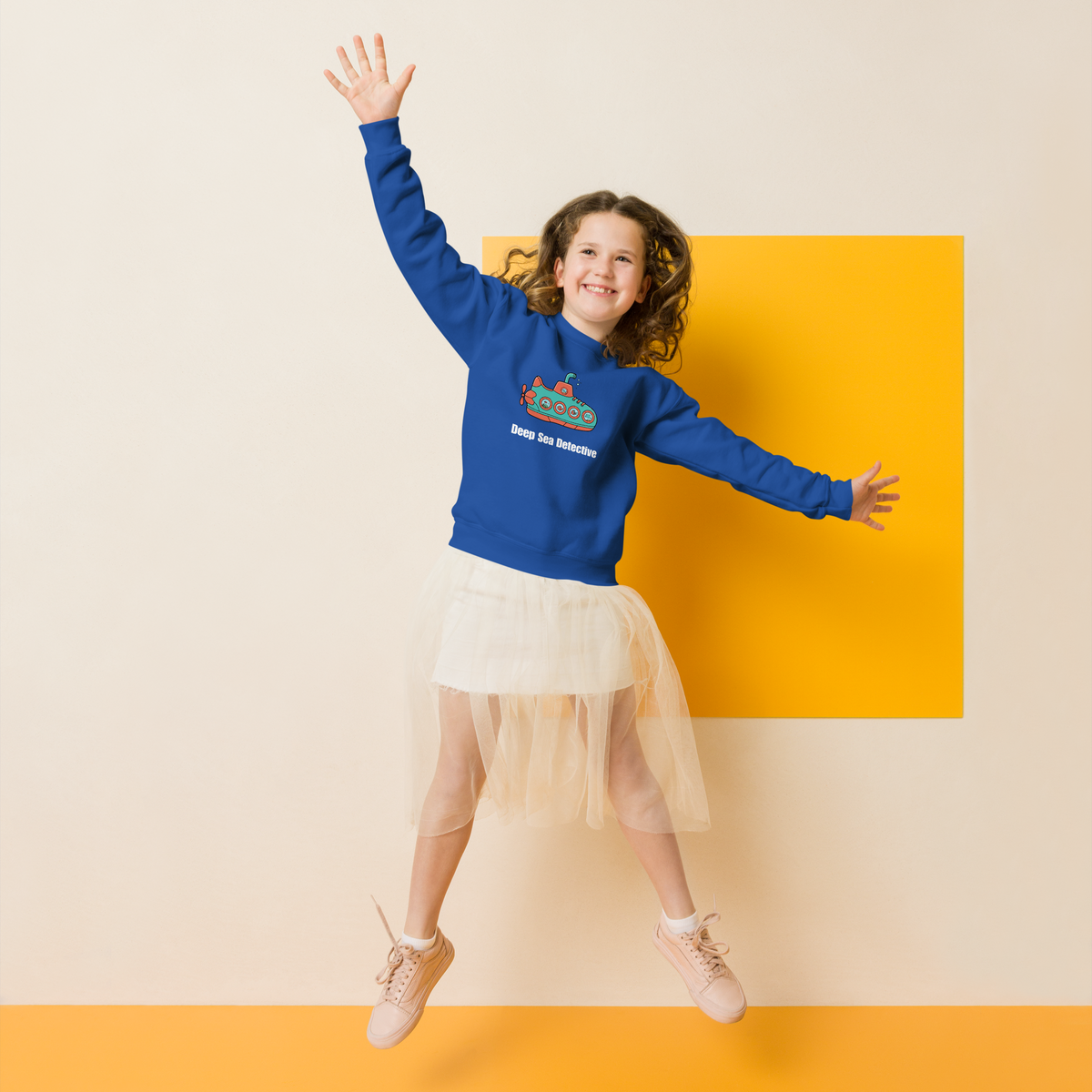 Kids Submarine Sweatshirt — Cute Cartoon Deep-Sea Submarine Pullover for Toddlers