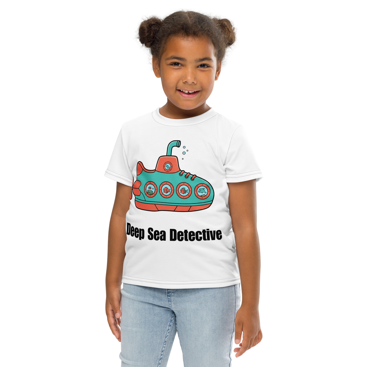 Deep Sea Detective Toddler Tee — Playful Submarine Kids Graphic Shirt