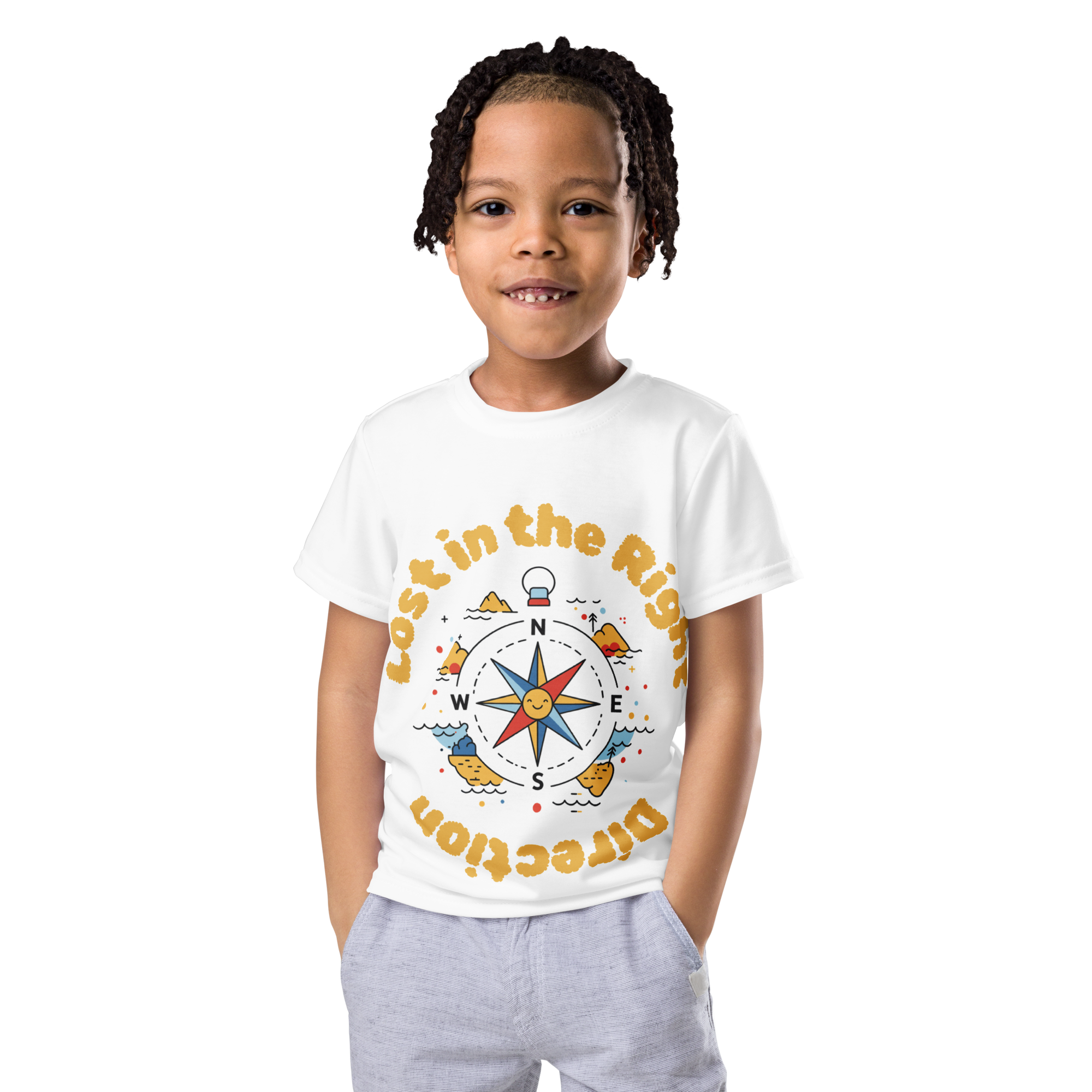 Toddler Tee — "Lost in the Right Direction" Adventure Shirt