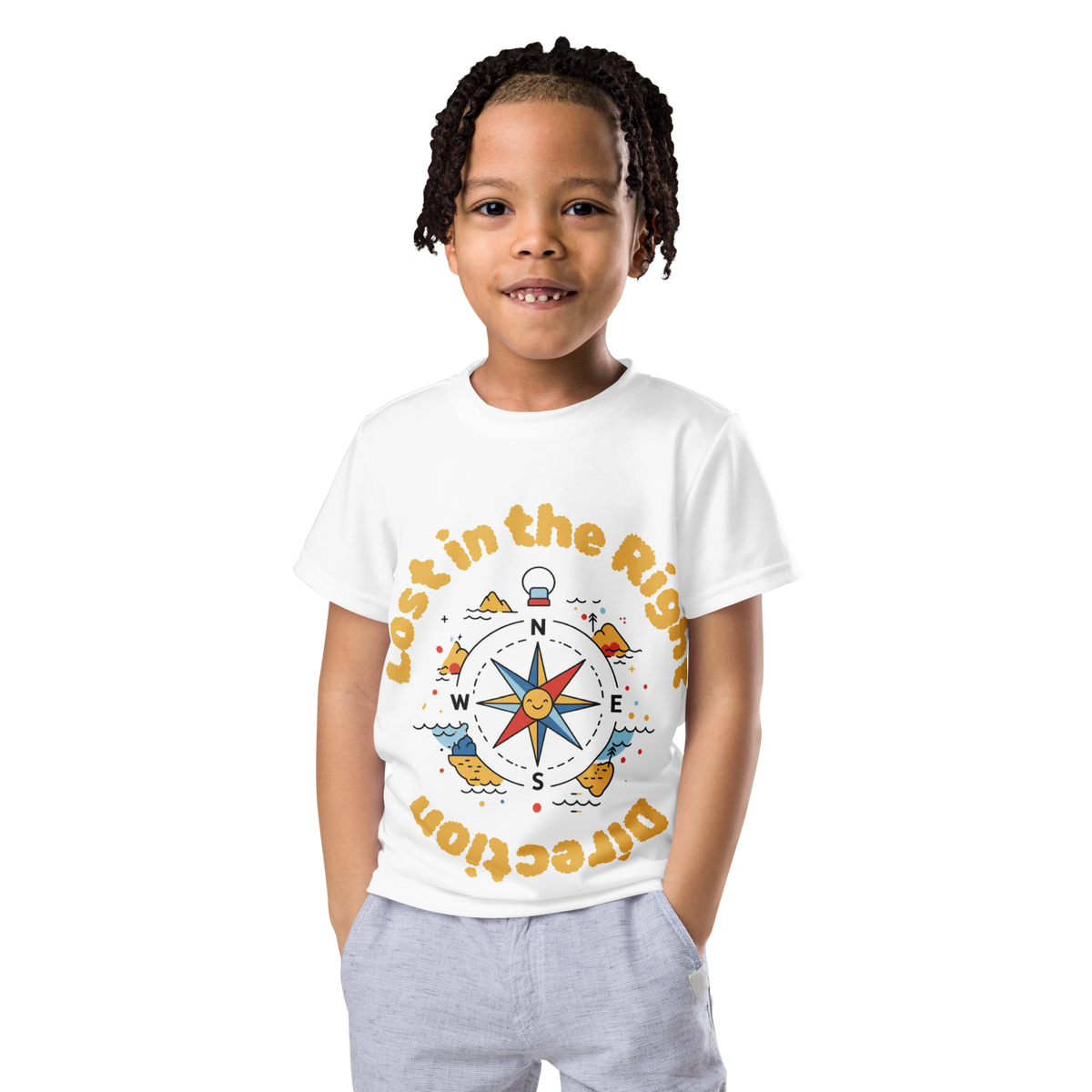Toddler Tee — "Lost in the Right Direction" Adventure Shirt