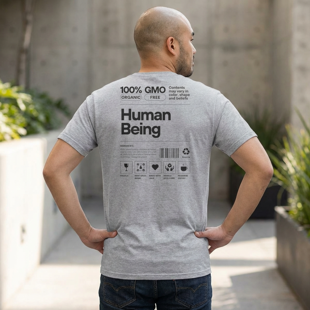 Human Being T-Shirt — 100% Organic Style Graphic Tee