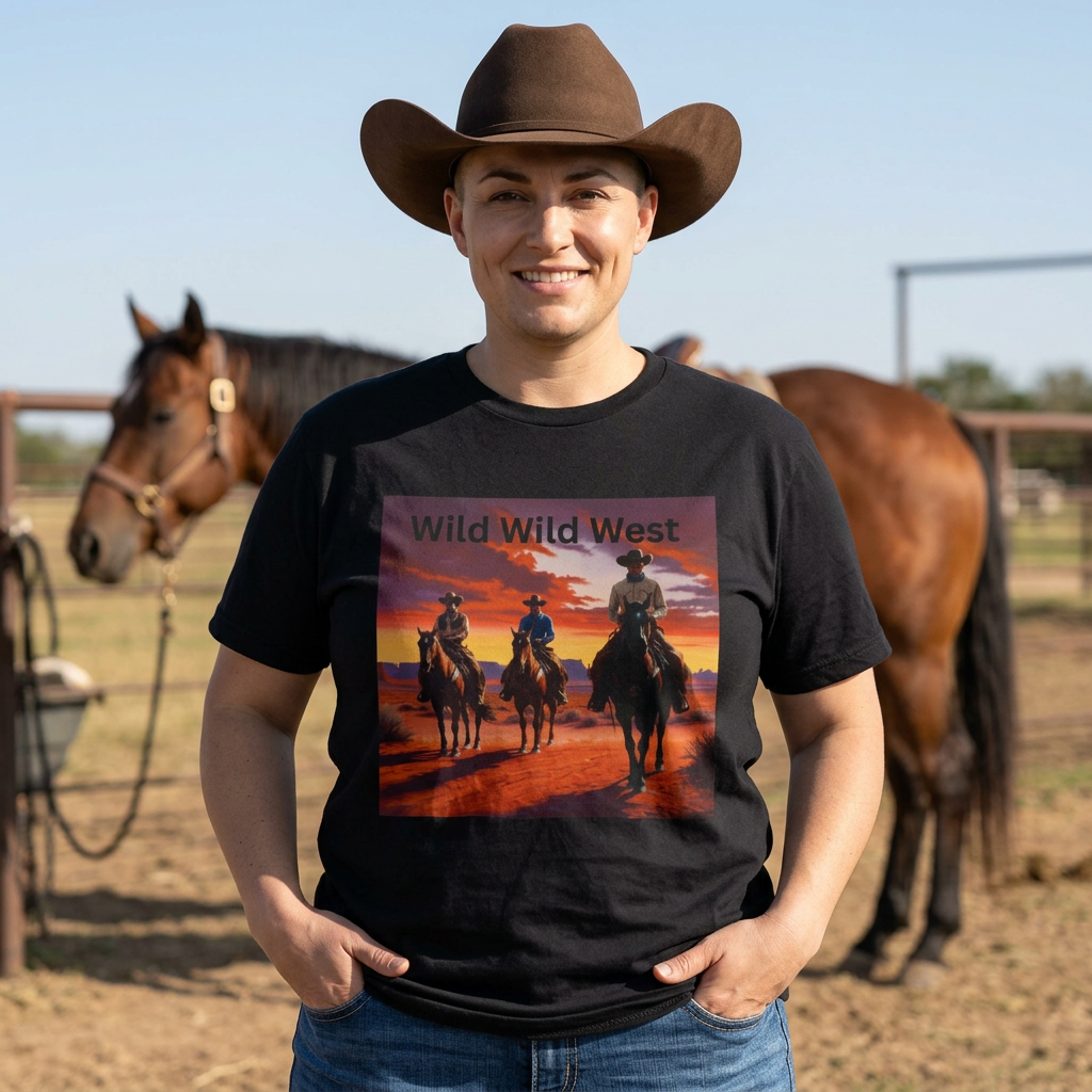 Wild Wild West Graphic T-Shirt for Adventurers